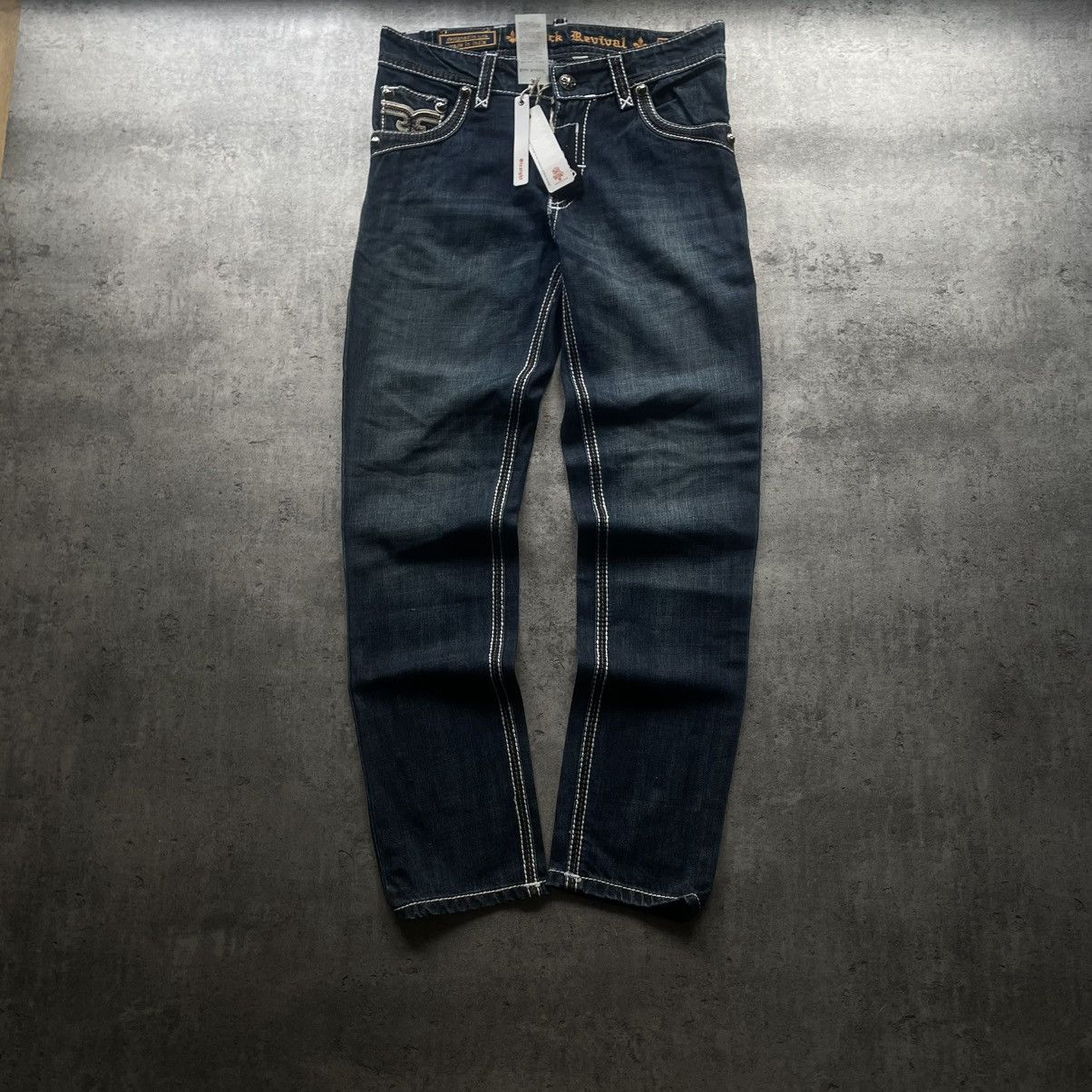 Rock Revival NWT Rock Revival Bilby Straight Fit Pocket Logo Pants Size US 32 / EU 48 - 5 Thumbnail