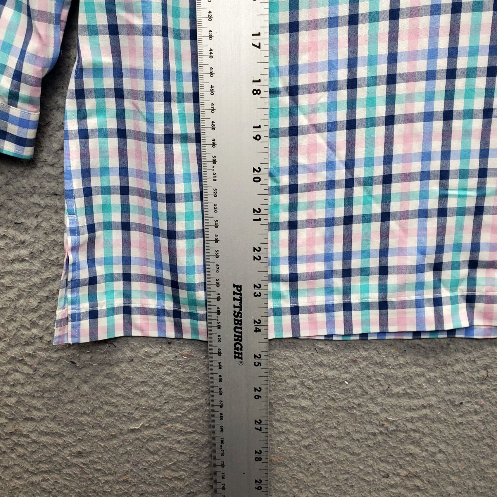 Talbots Talbots Womens Tunic Top 2P V-Neck Plaid Pullover Non-Iron Ruffle Multicolor Casual Shirt Size XS / US 0-2 / IT 36-38 - 3 Thumbnail