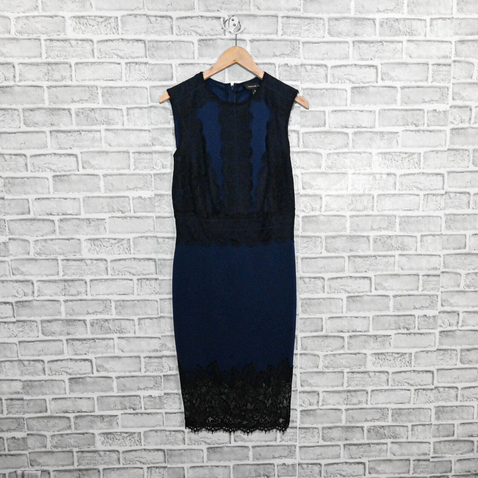 Tadashi Shoji TADASHI SHOJI Women's Lace-trimmed Milo Dress Scuba sheath Size M / US 6-8 / IT 42-44 - 6 Thumbnail