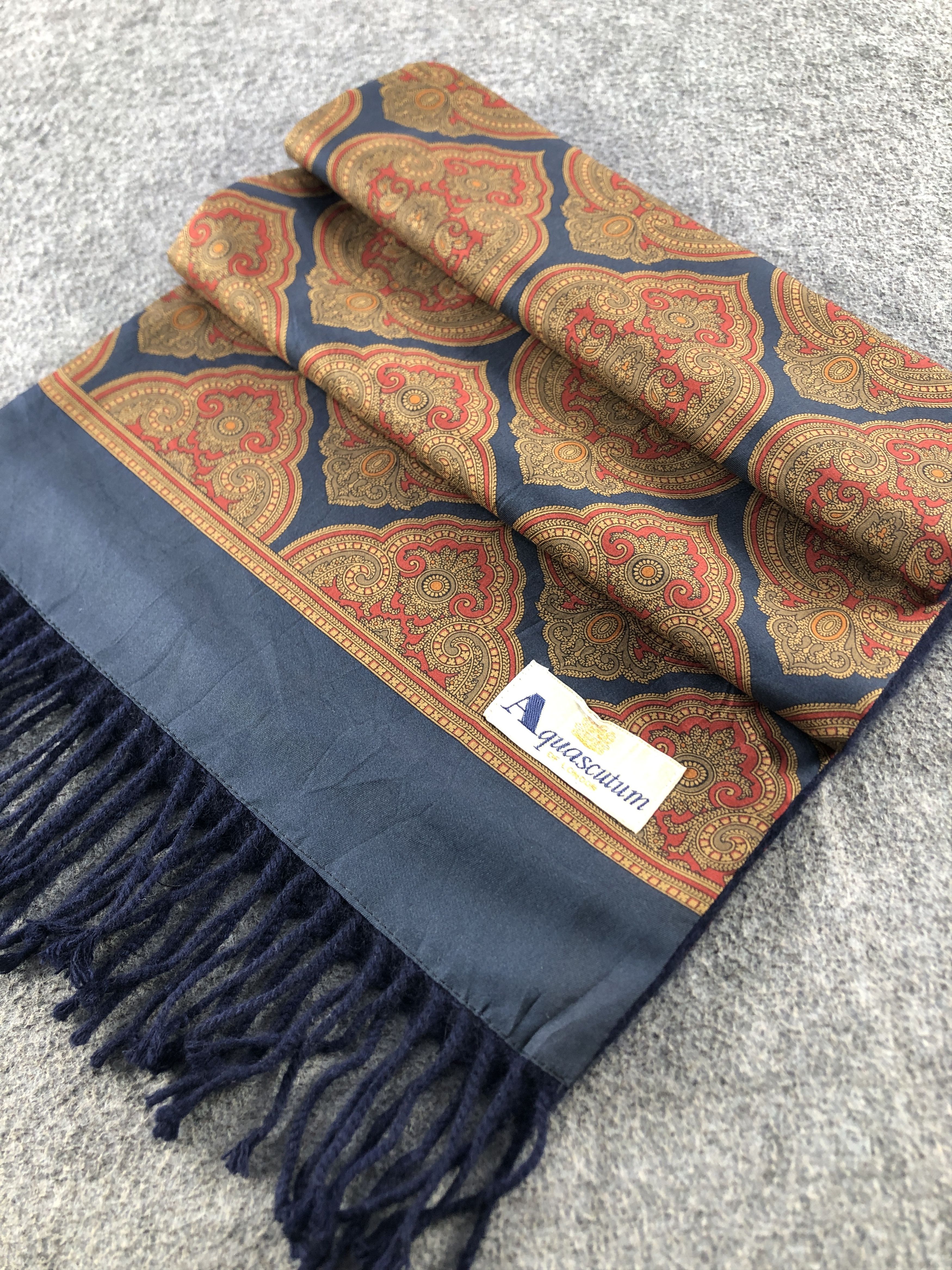 Aquascutum Aquasqutum Silk Cashmere Scarf / Muffler / Neckwear P927 Size ONE SIZE - 2 Thumbnail