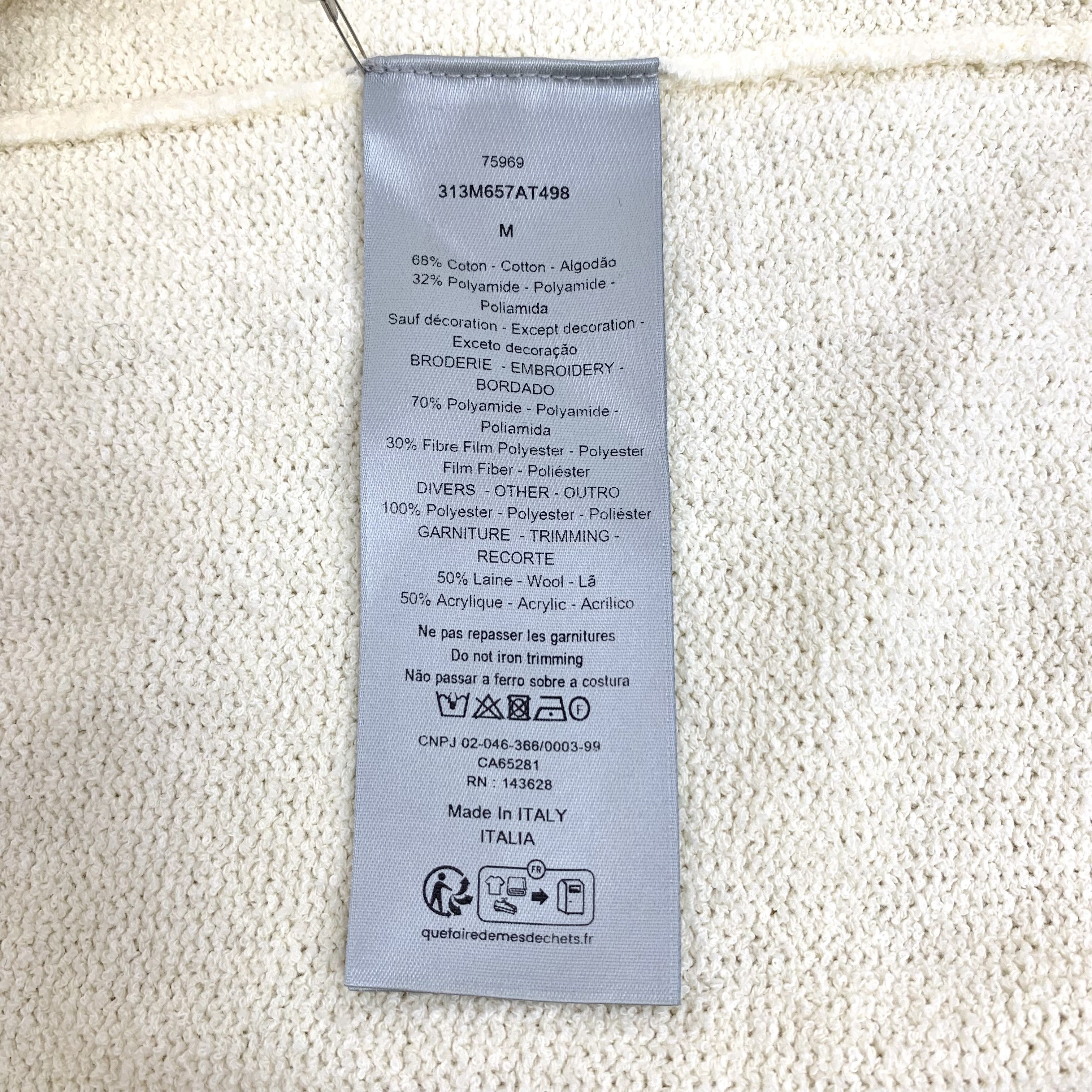 Dior Dior Rabbit Logo Sweater Beige (M) Size M / US 6-8 / IT 42-44 - 7 Thumbnail