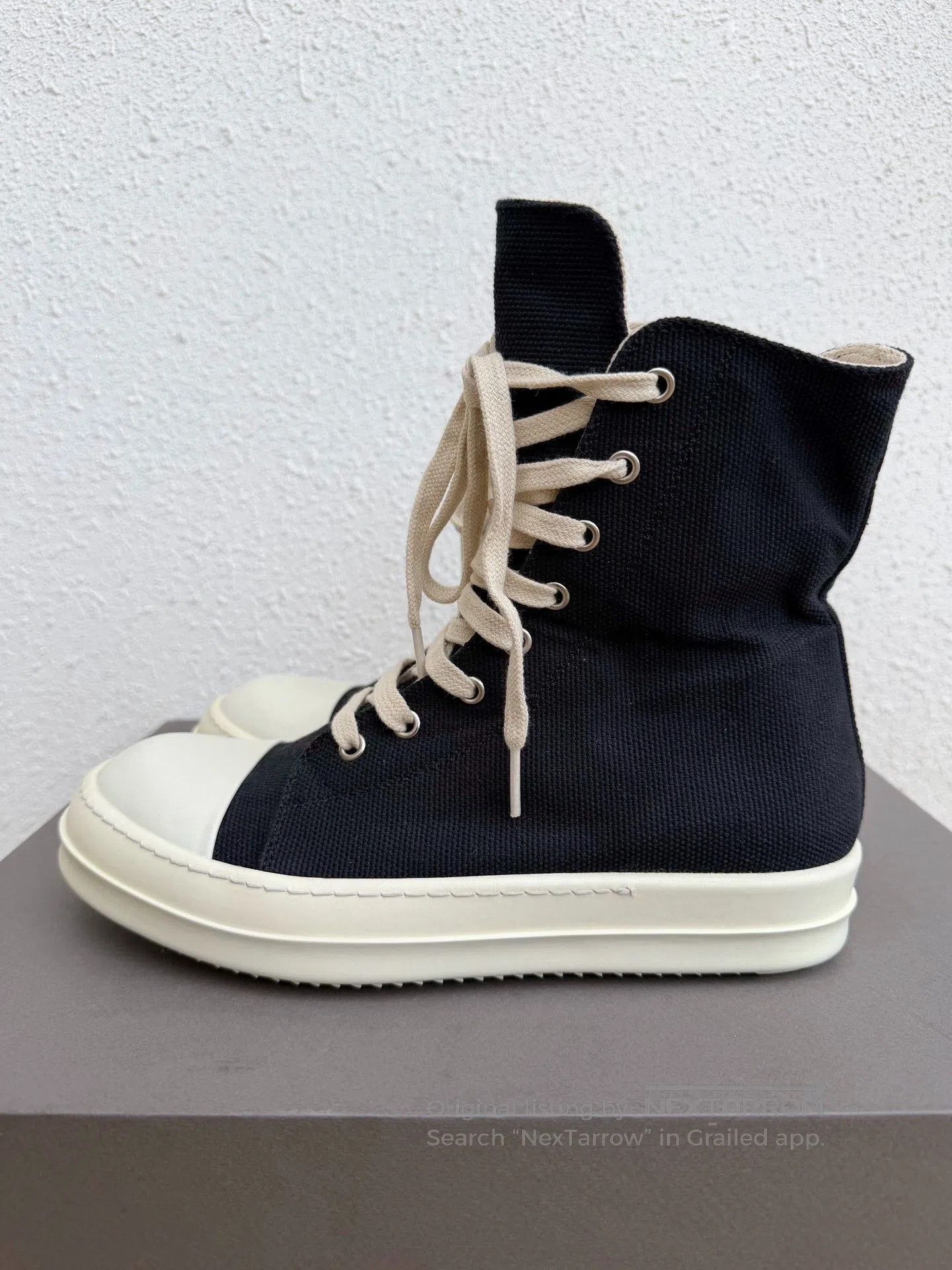 Rick Owens Drkshdw Rick Owens DRKSHDW High-Top Canvas Shoes. Size US 7 / IT 37 - 5 Thumbnail