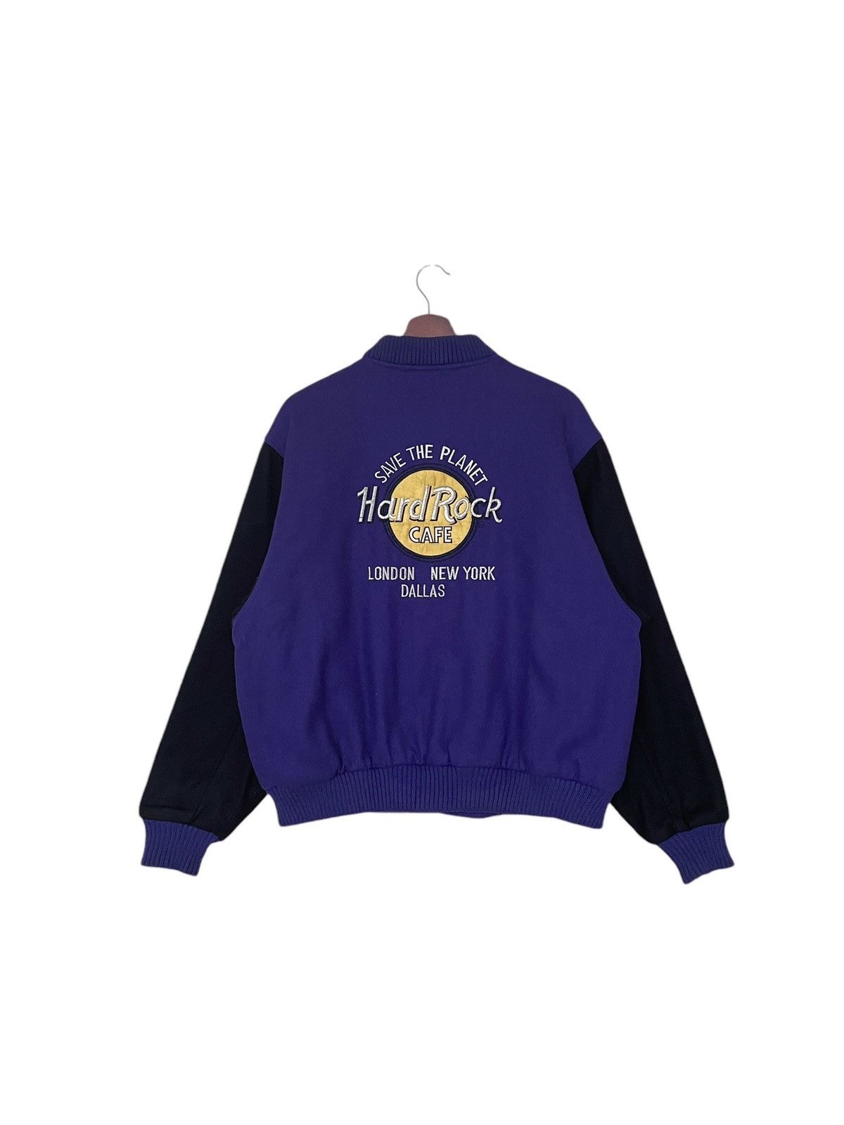 Hard Rock Cafe × Vintage Vintage Hard Rock Cafe Varsity Jacket 1990s Size US M / EU 48-50 / 2 - 1 Thumbnail