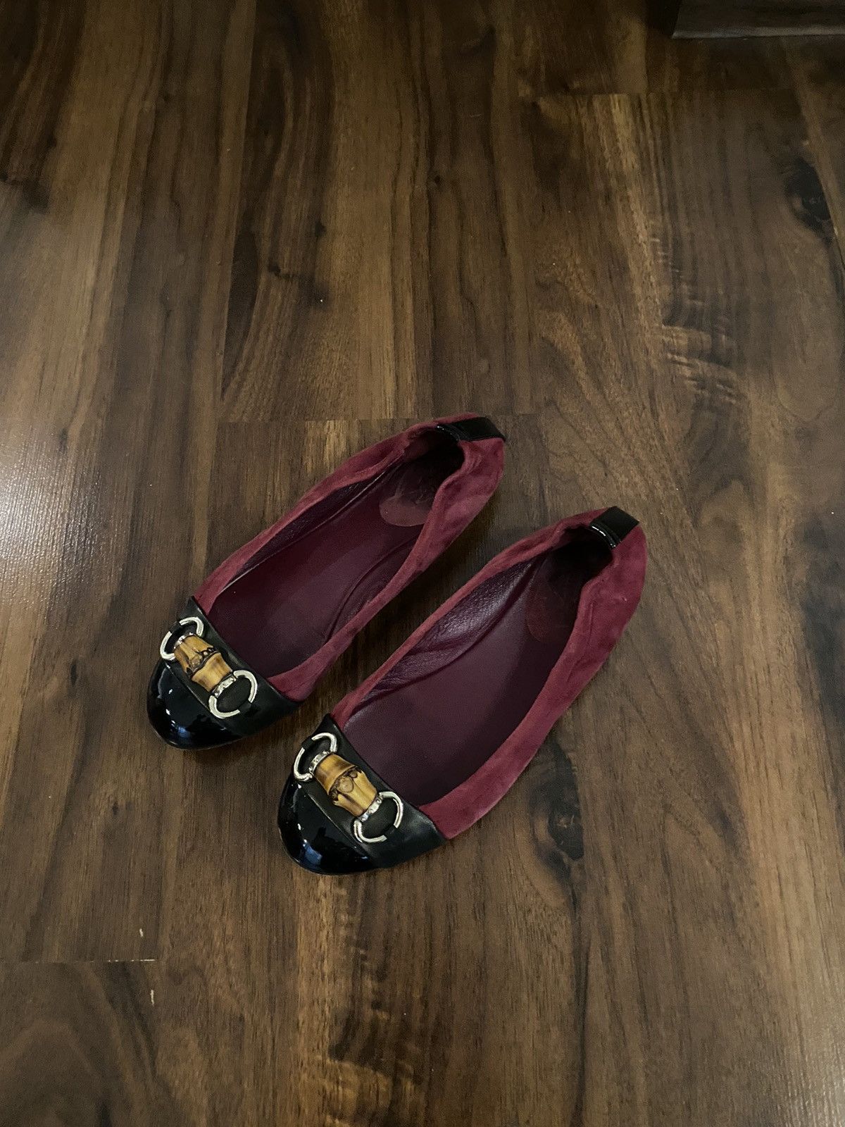 Gucci Gucci Horsebit Red Ballet Flats Size US 5.5 / IT 35.5 - 2 Thumbnail