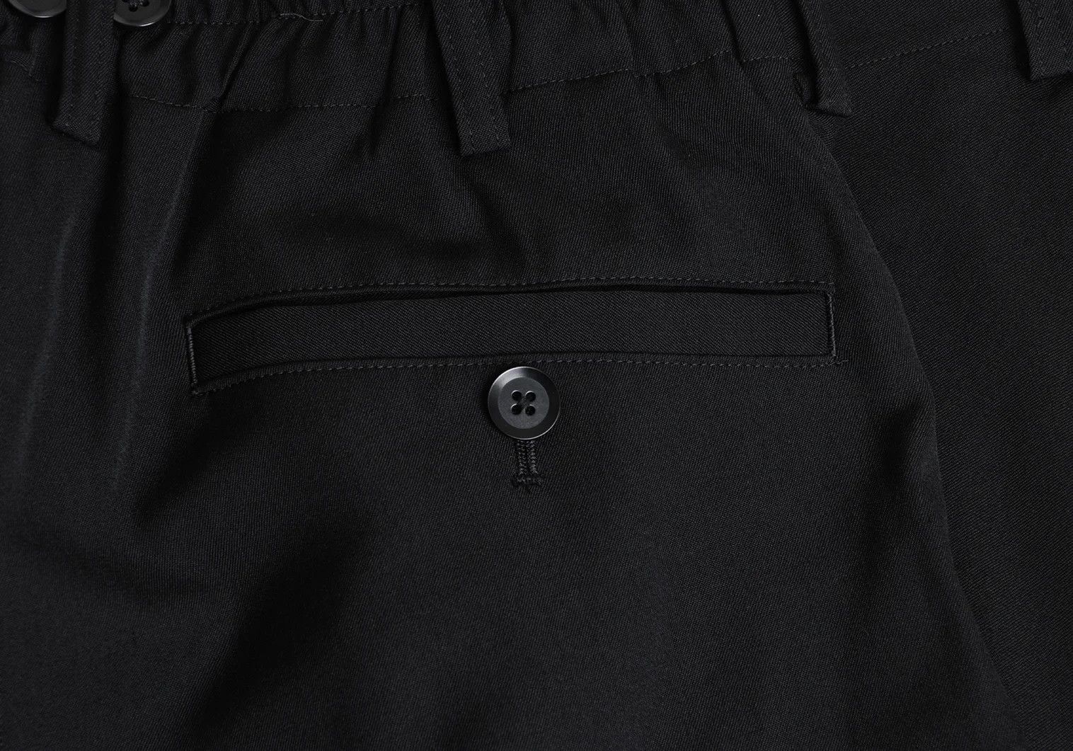 Yohji Yamamoto Yohji Yamamoto Wool Gabardine Wide Pants Black Size US 38 / EU 54 - 14 Thumbnail