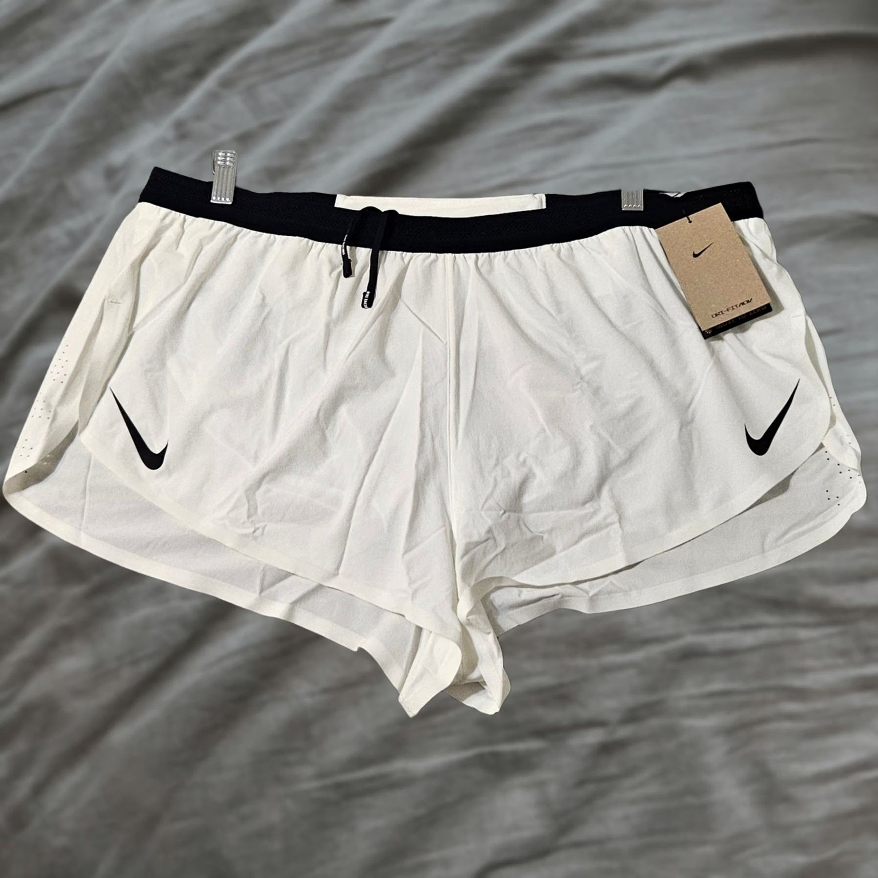 Nike Nike AeroSwift Dri-FIT ADV 2" Running Shorts White FN3349 Men's XXL NWT Size US 39 - 1 Thumbnail
