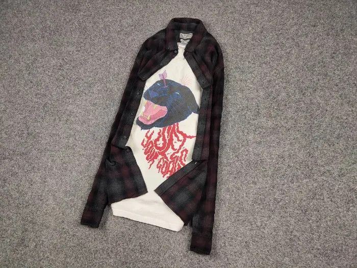 Flannel Vintage Flannel Shirt Plaid Checkered Travis Scott Y2K Size US L / EU 52-54 / 3 - 2 Thumbnail