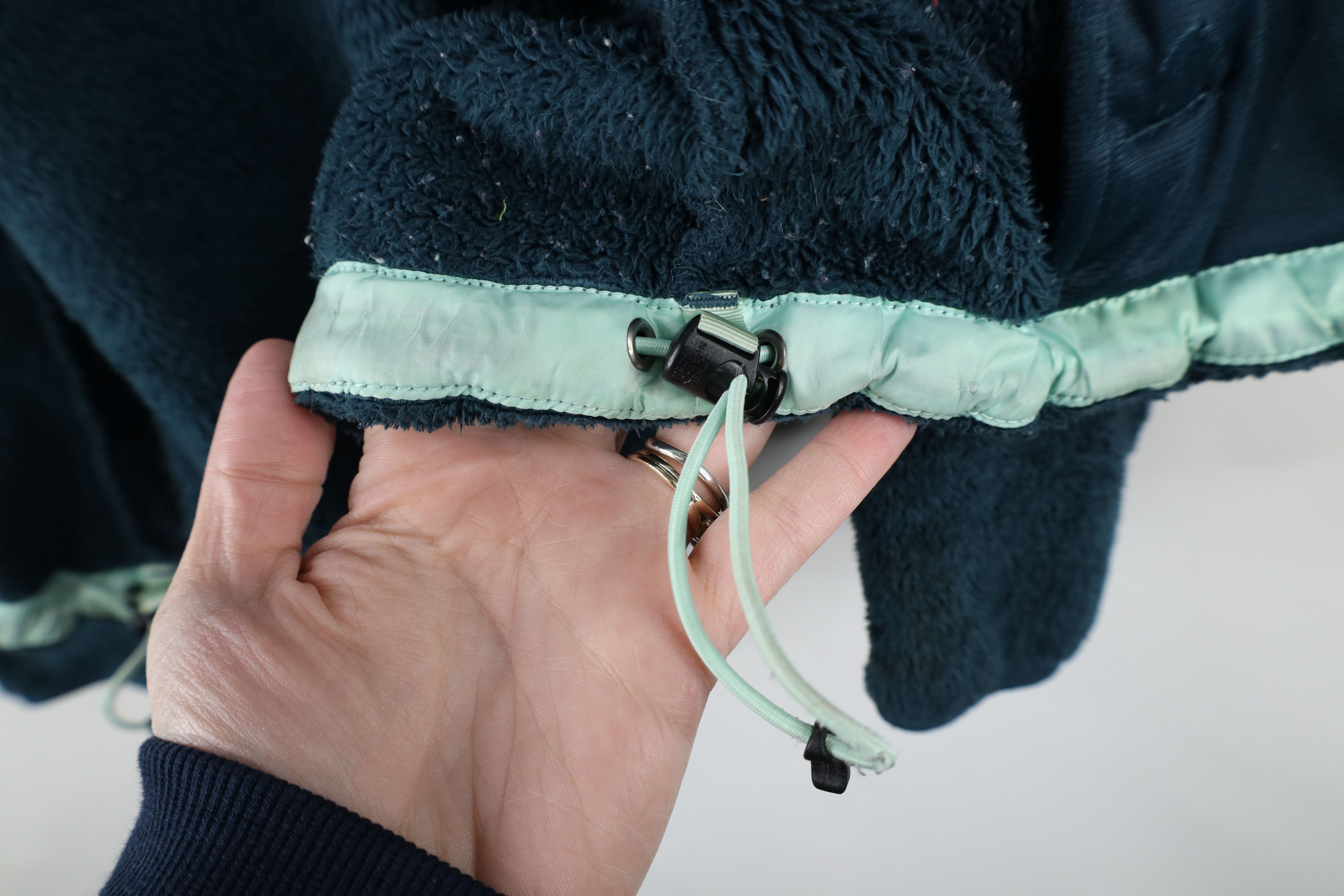 The North Face × Vintage Vintage The North Face Shaggy Monkey Fleece Jacket Teal Size XS / US 0-2 / IT 36-38 - 11 Thumbnail