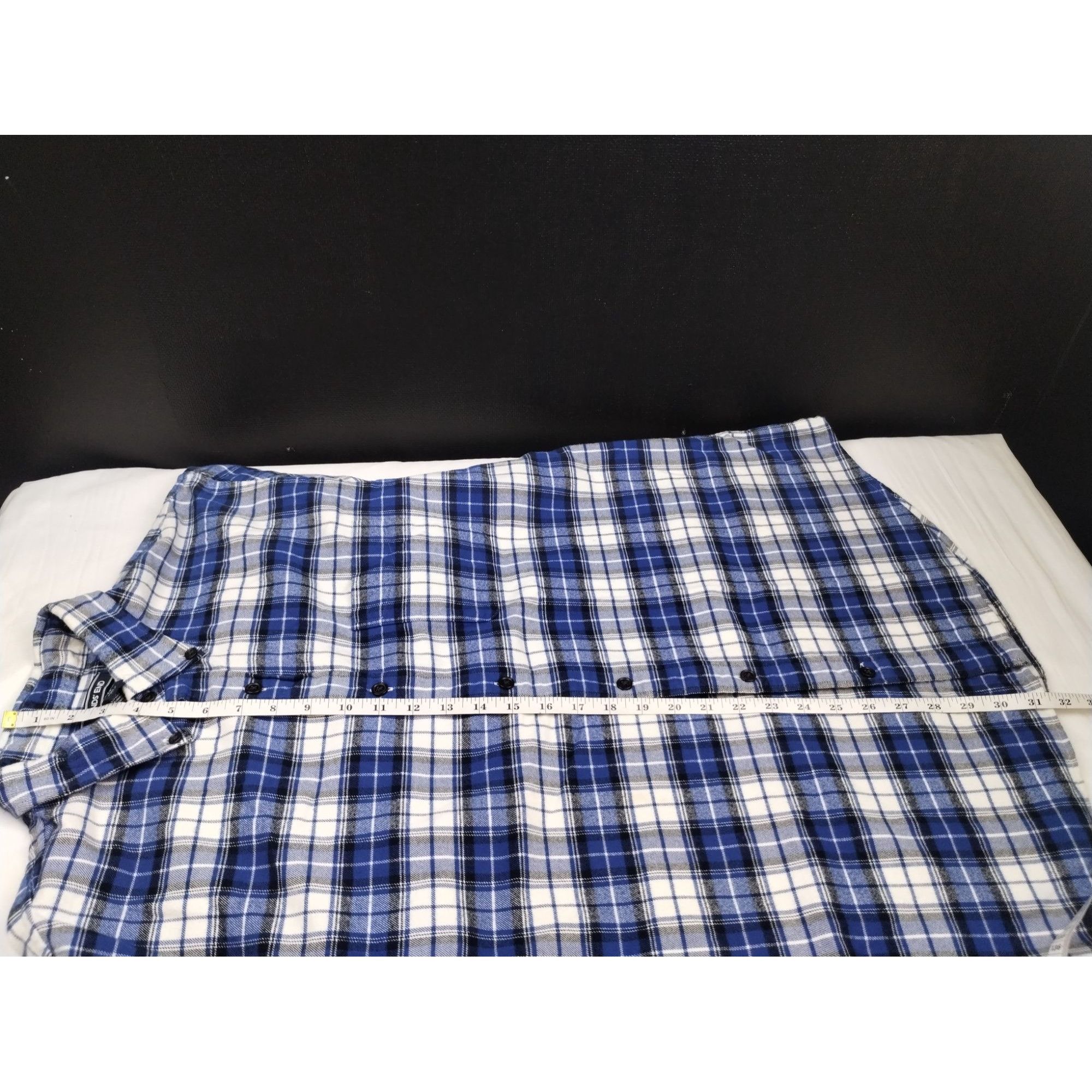 Lands' End Lands' End Men's Blue Plaid Shirt/Button Up Sz L SKU 4011 Size US L / EU 52-54 / 3 - 9 Thumbnail