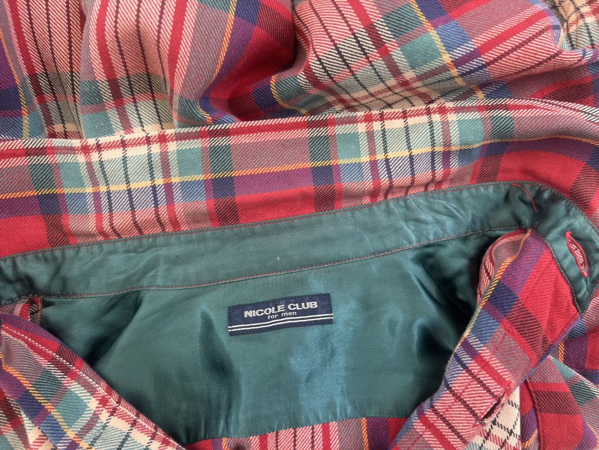 Nicole Club Vintage 90s Nicole Club For Men Plaid Tartan Flannel Shirt Size US L / EU 52-54 / 3 - 20 Thumbnail