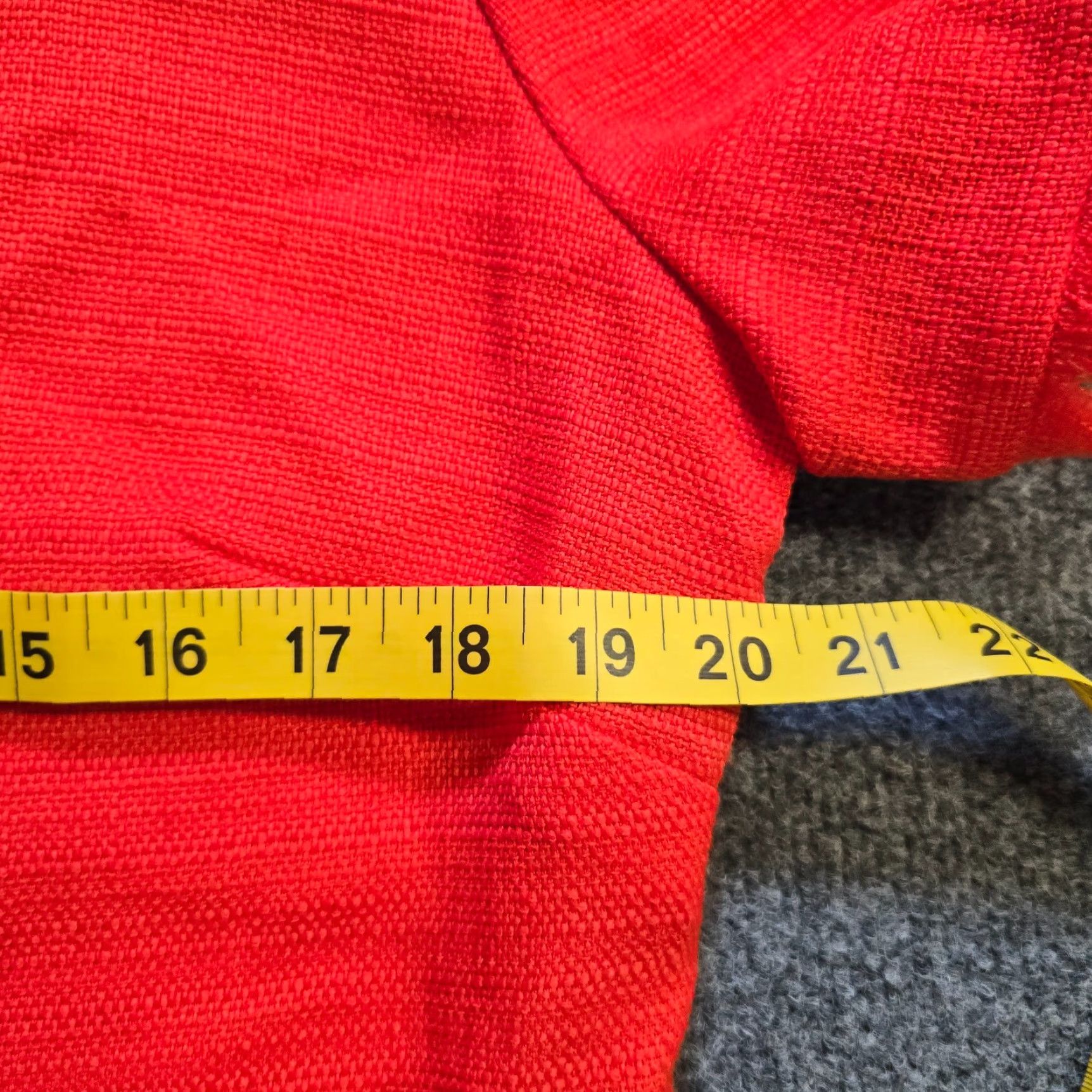 Tommy Hilfiger Tommy Hilfiger Dress Womens 14 Orange Tweed Fitted Short Sleeve Pockets Classic Sheath Knee Length Casual Size 36" / US 14 / IT 50 - 6 Thumbnail