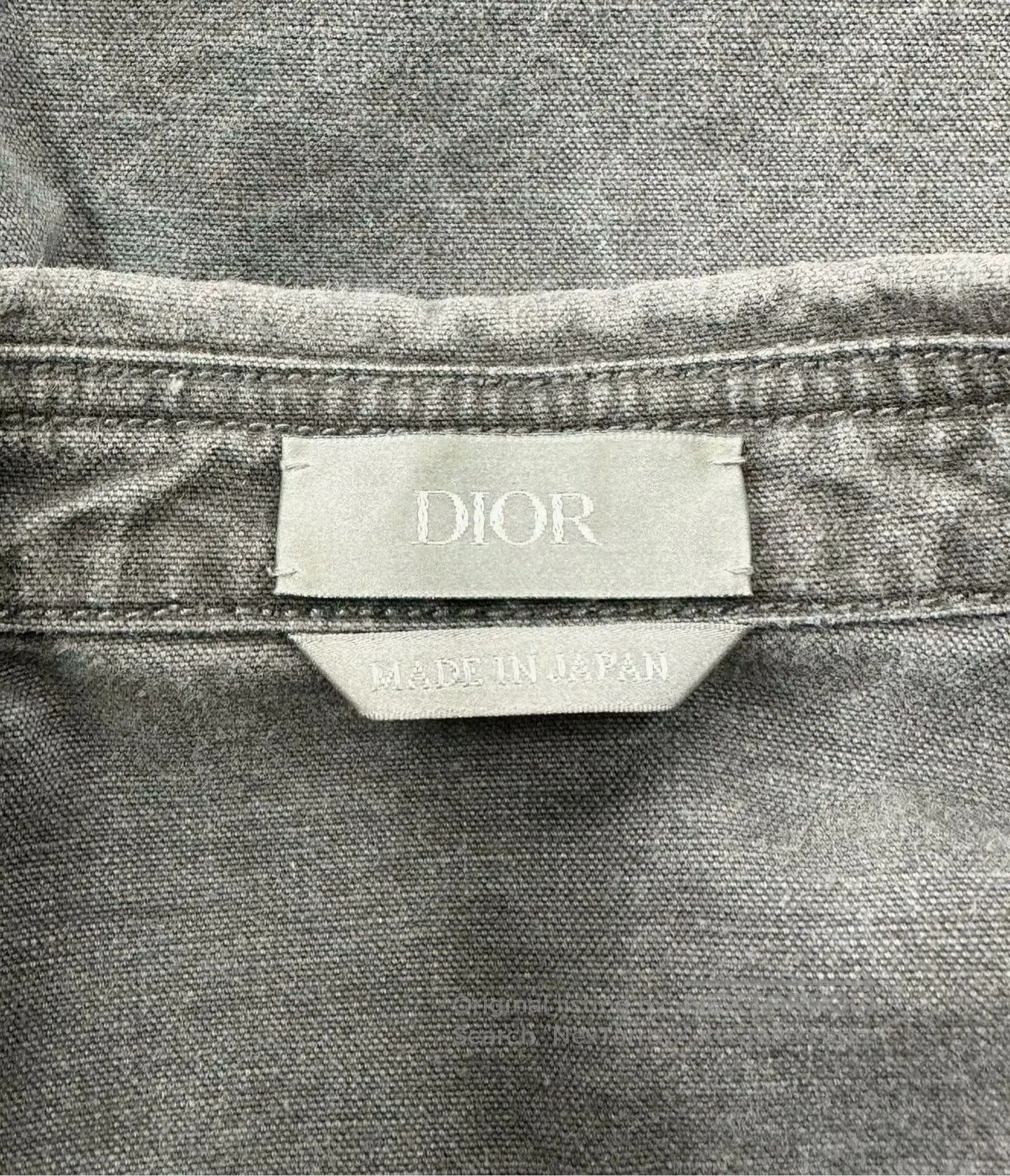Dior Dior Grey Zip Pocket Logo Washed Denim Jacket Shirt| Size XS / US 0-2 / IT 36-38 - 3 Thumbnail