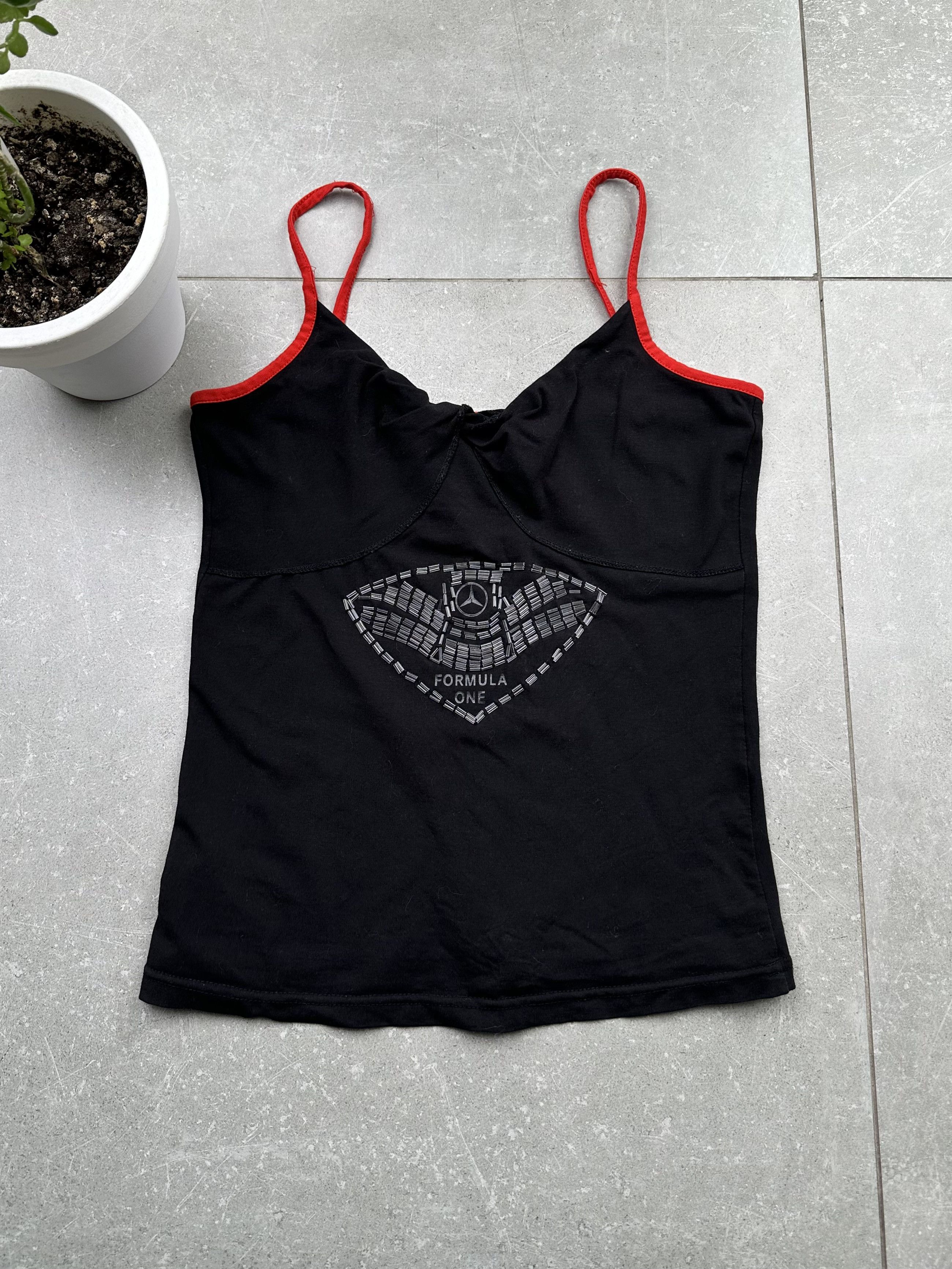 image of Mercedes Benz x Racing Mercedes-Benz Vintage Tank Top in Black, Women's (Size Small)