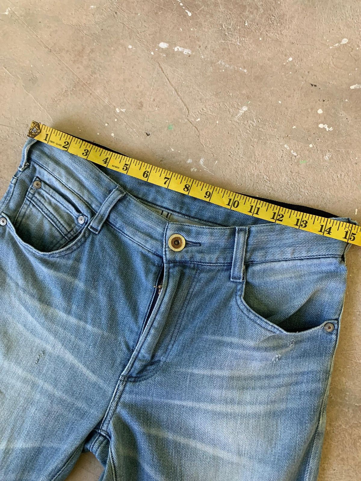 Edwin Edwin Jersey Repaired Knee Distressed Denim Size US 30 / EU 46 - 14 Thumbnail