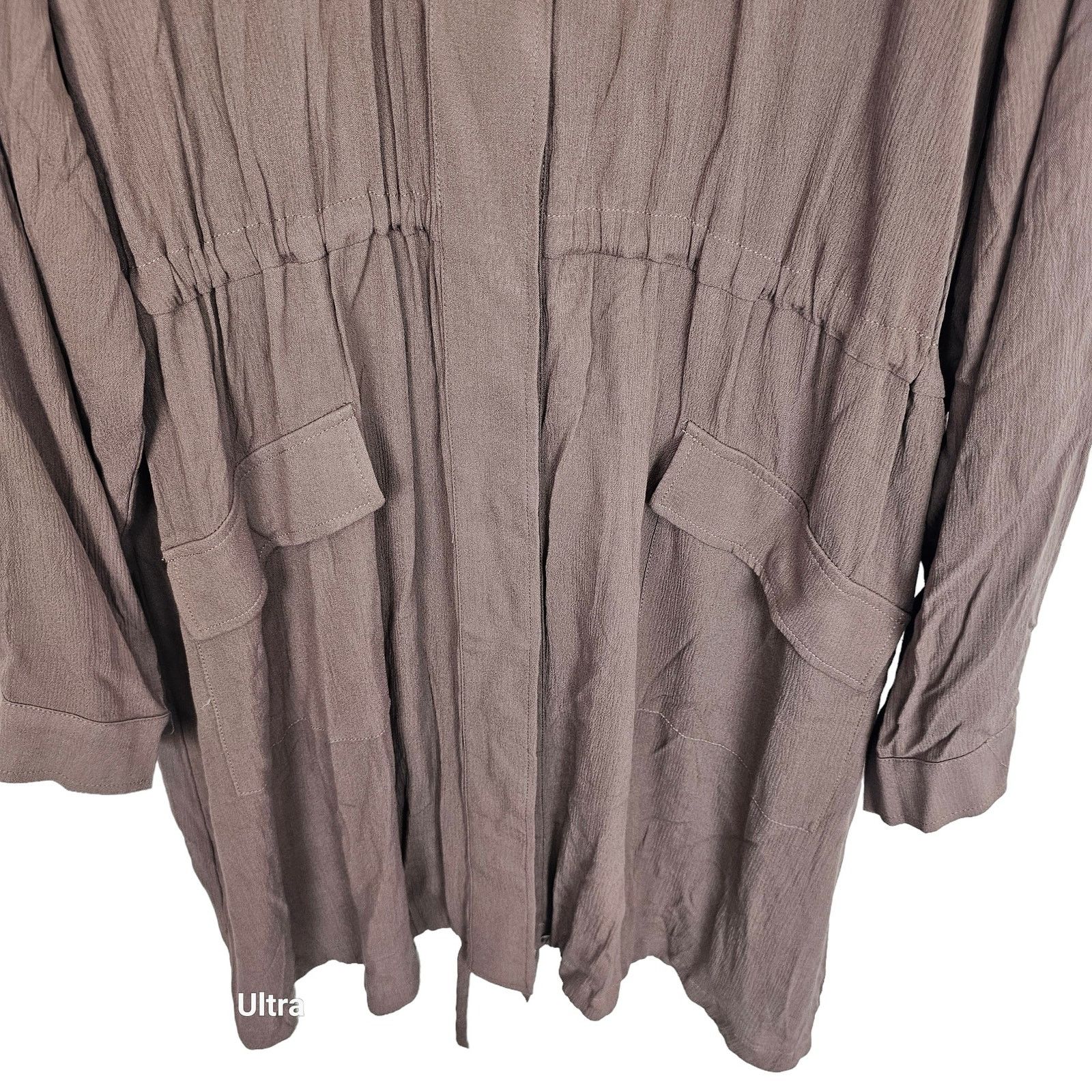 Corridor Torrid Snap Front Shirt Dress Plus Size 3X Chocolate Brown Size 3XL / US 20-22 - 3 Thumbnail