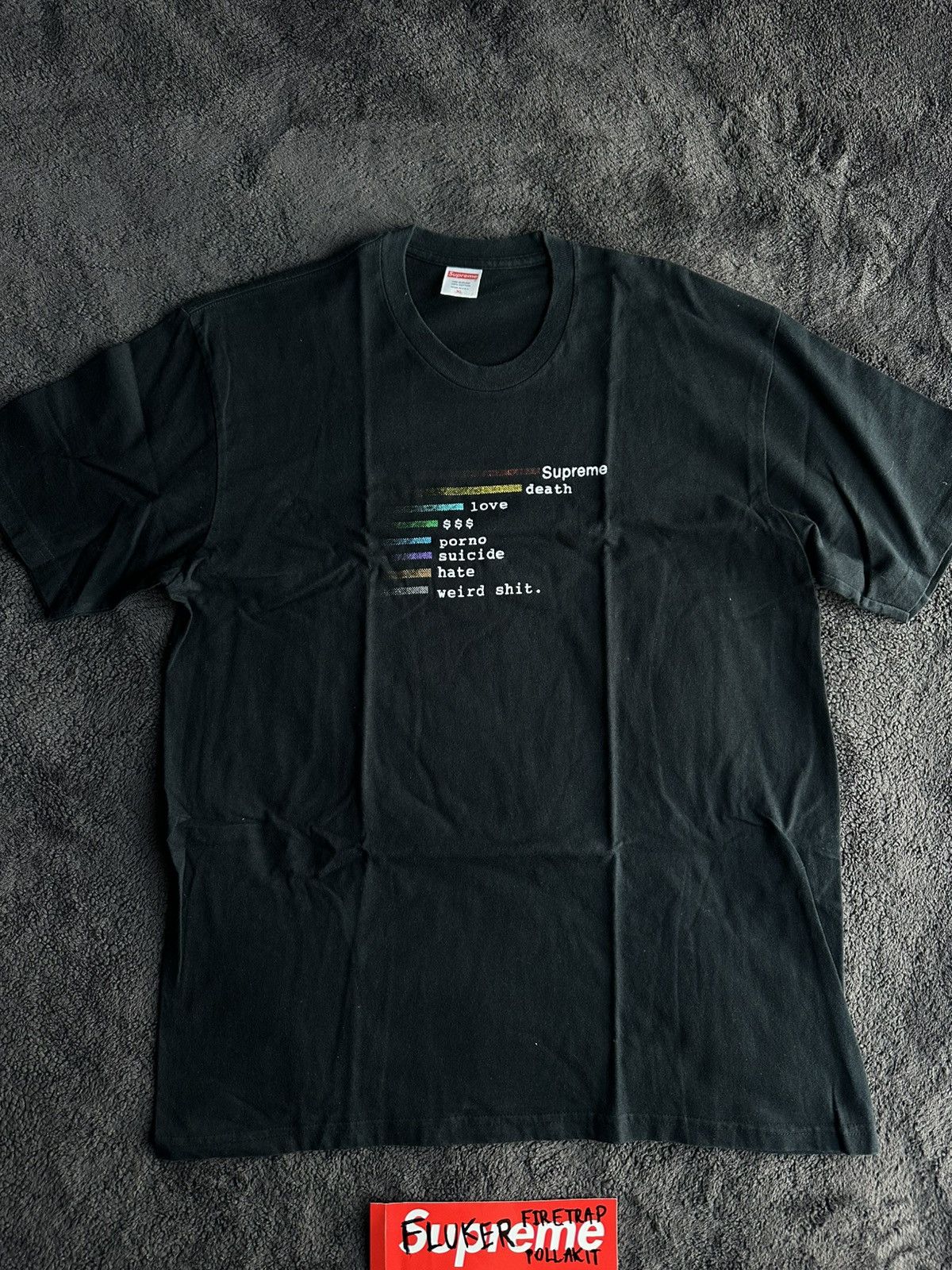 Supreme Supreme Chart Tee Size XL Size US XL / EU 56 / 4 - 2 Thumbnail