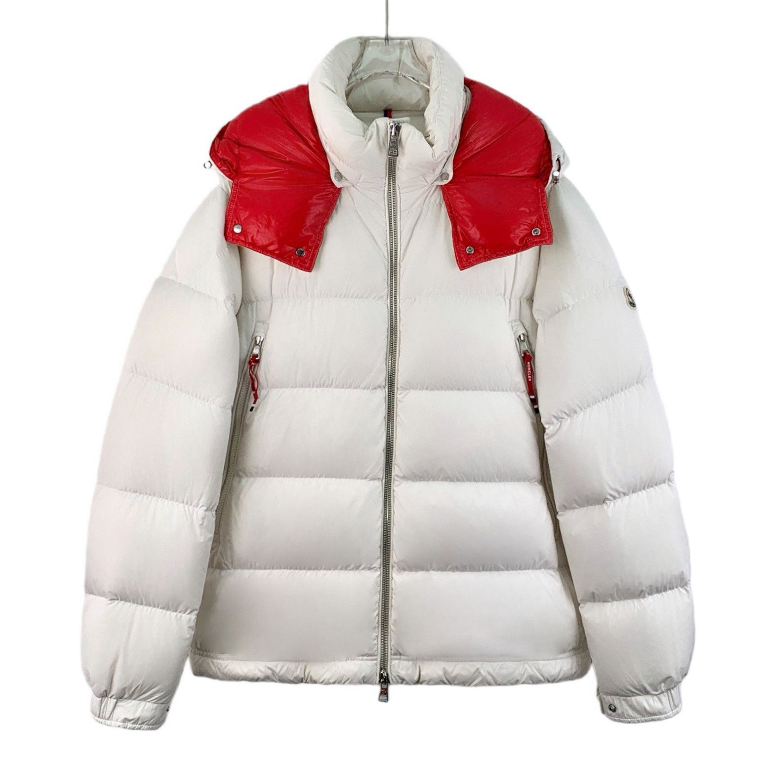 Moncler Moncler Poirier White Hooded Down Jacket (4) Size US XL / EU 56 / 4 - 1 Thumbnail