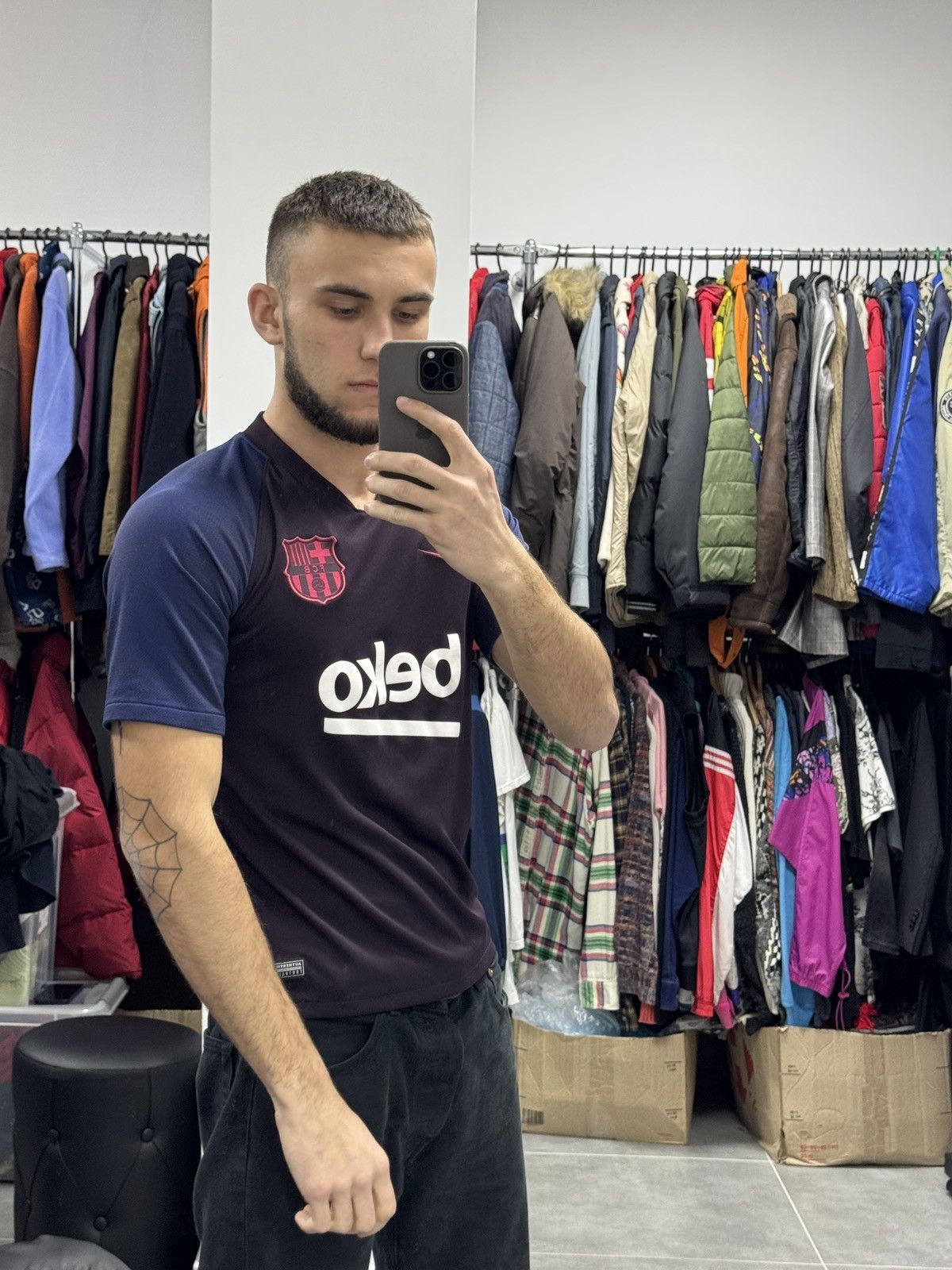 Nike Nike FC Barcelona 2019/2020 DRY Strike Squad Soccer Jersey Size US M / EU 48-50 / 2 - 2 Thumbnail