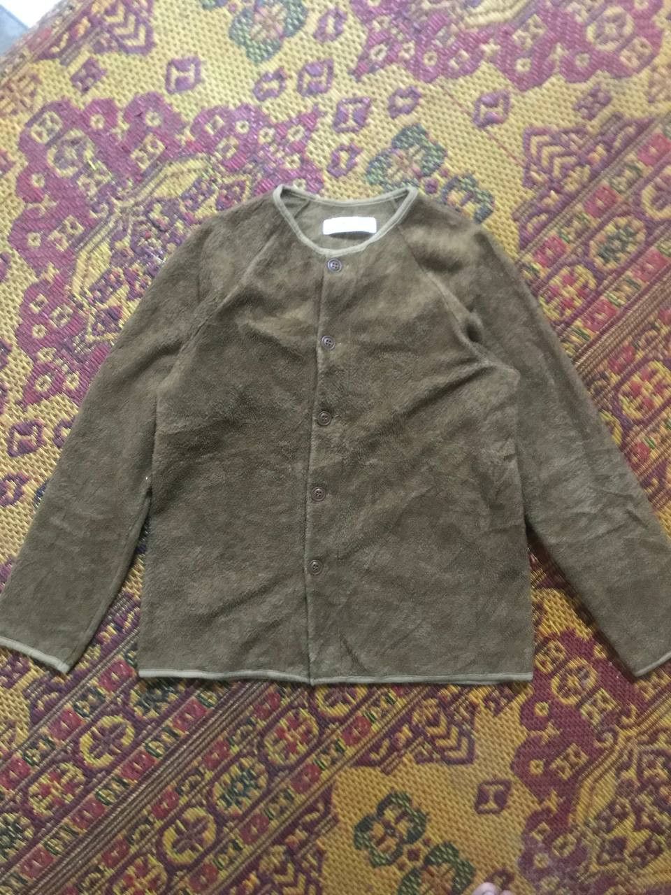 Setto By Japan Blue Button Fleece Jacket