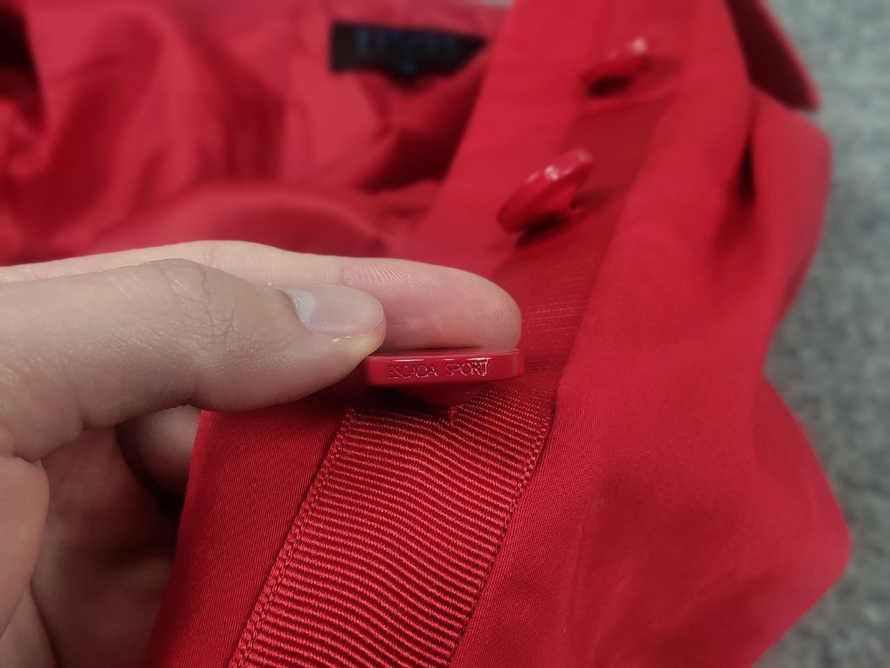 Escada Escada Sport Vintage Design Red Cotton Button Blazer Jacket Size M / US 6-8 / IT 42-44 - 17 Thumbnail
