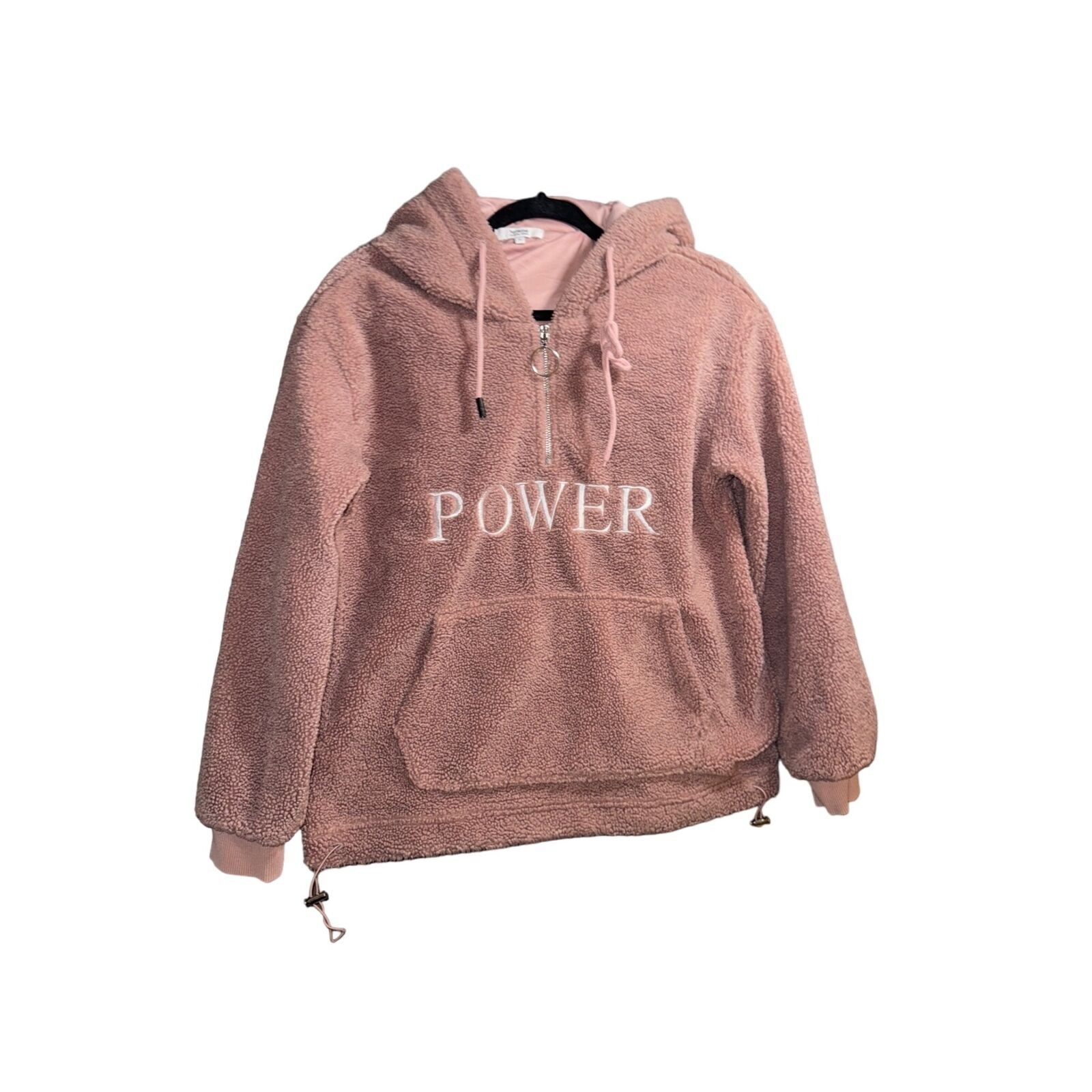 Other Womens Power Sherpa Pullover Hoodie M 100% Polyester Size M / US 6-8 / IT 42-44 - 14 Thumbnail