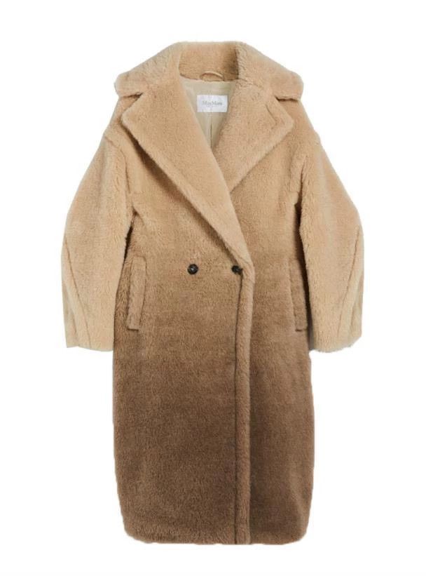 Max Mara Max Mara Solid color gradient double-breasted coat Size S / US 4 / IT 40 - 1 Thumbnail
