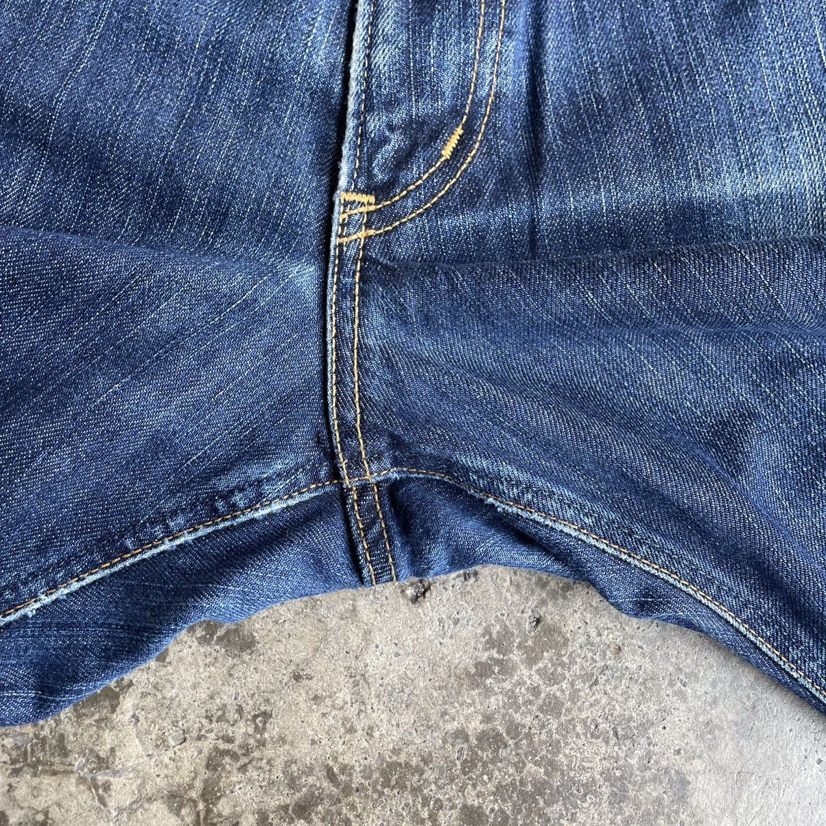 Edwin 🔥Vintage Edwin 404 Stoned Washed Ripped Distress Denim Jeans Size US 37 - 8 Thumbnail