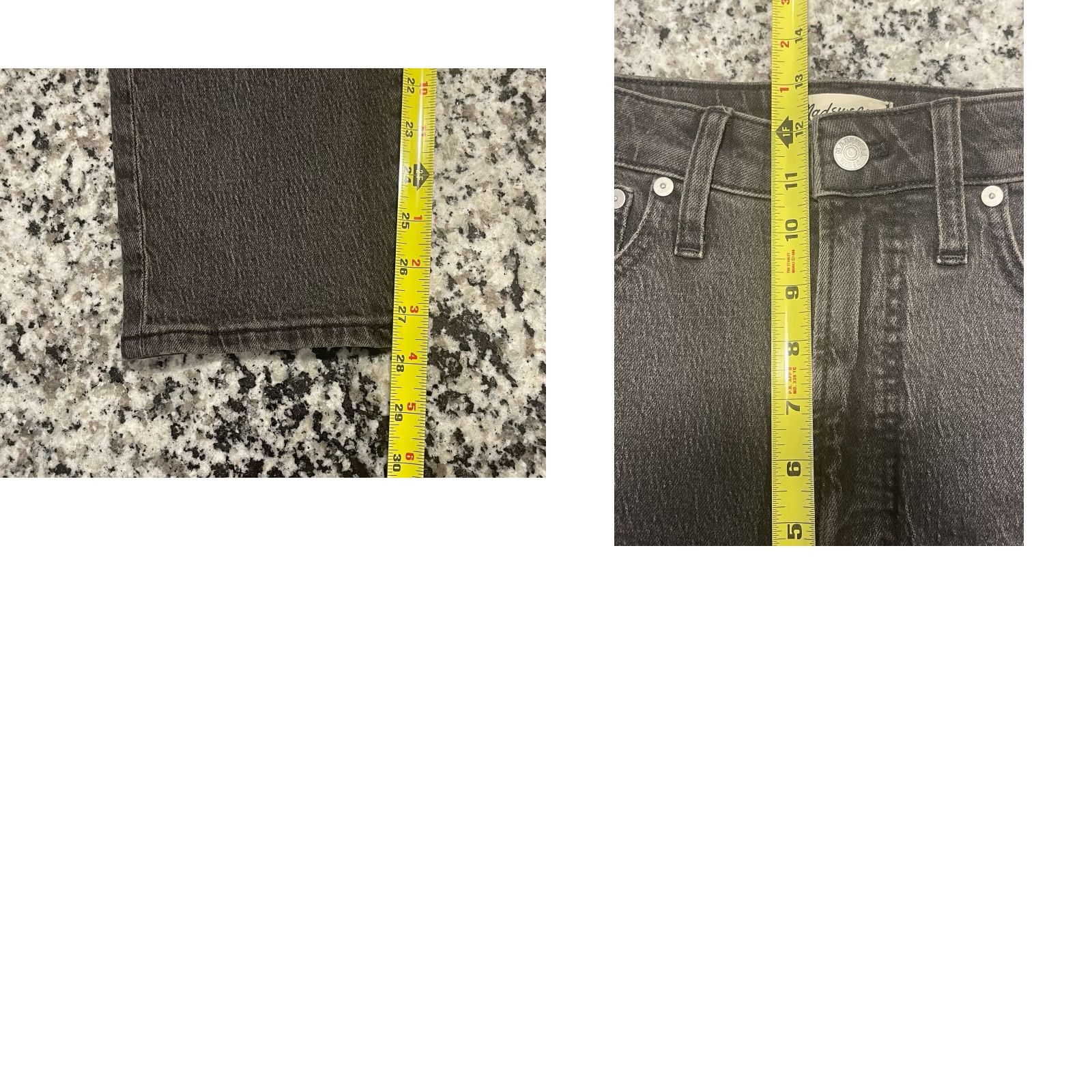 Madewell VINTAGE Madewell Jeans Women Sz 28 Black High Rise Straight Fit 5-Pocket Denim NWT Size 28" / US 6 / IT 42 - 8 Thumbnail