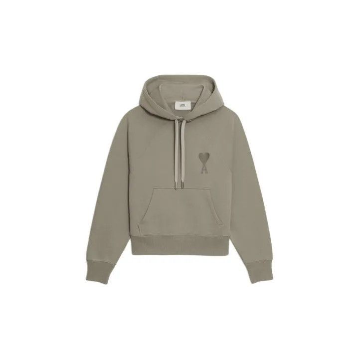 AMI Ami De Coeur Logo Hoodie in Beige -2507 Size US XXL / EU 58 / 5 - 1 Thumbnail