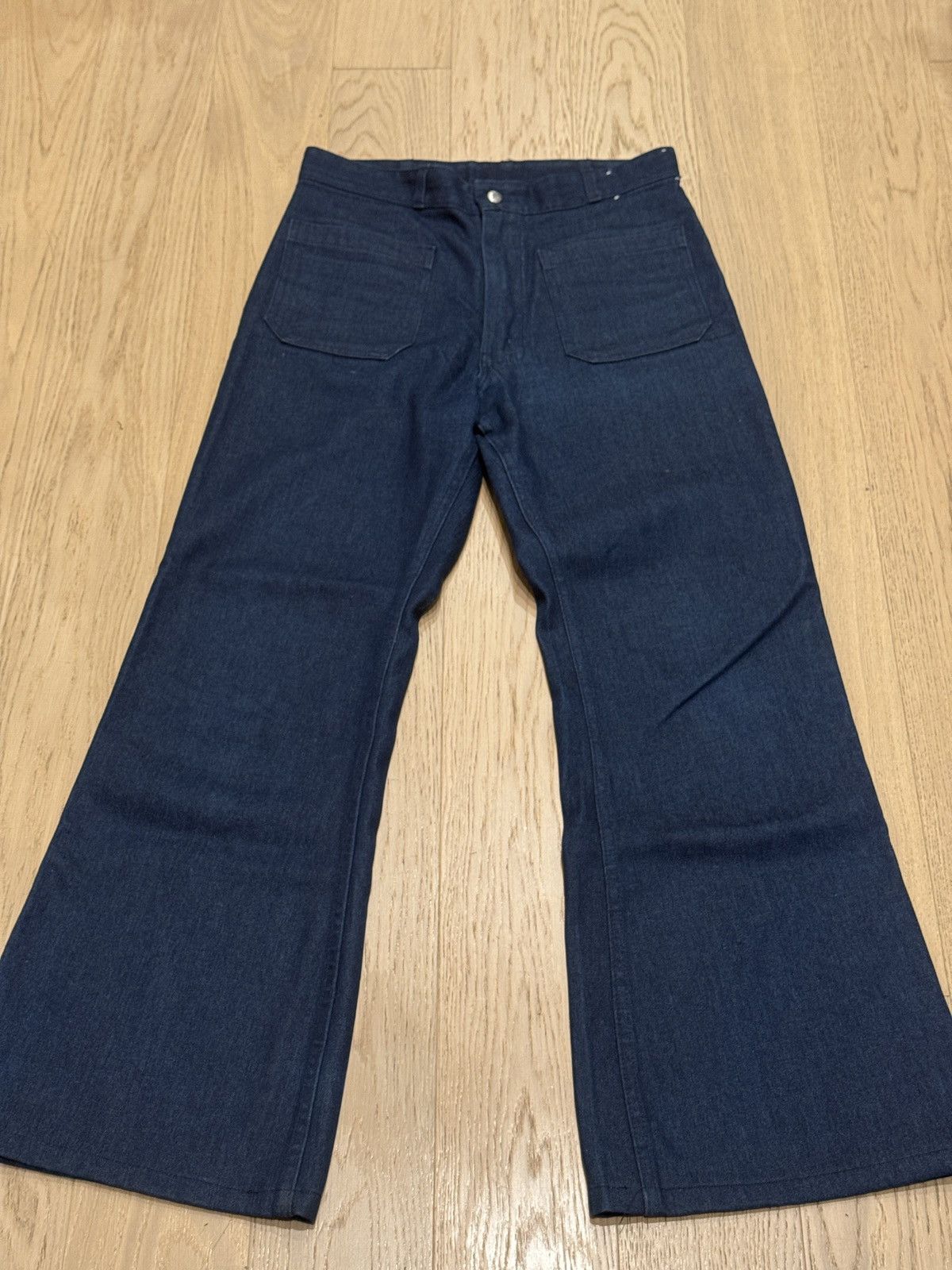 Vintage 1990s Seafarer Bootcut Front Pocket Work Jeans Size US 30 / EU 46 - 1 Thumbnail
