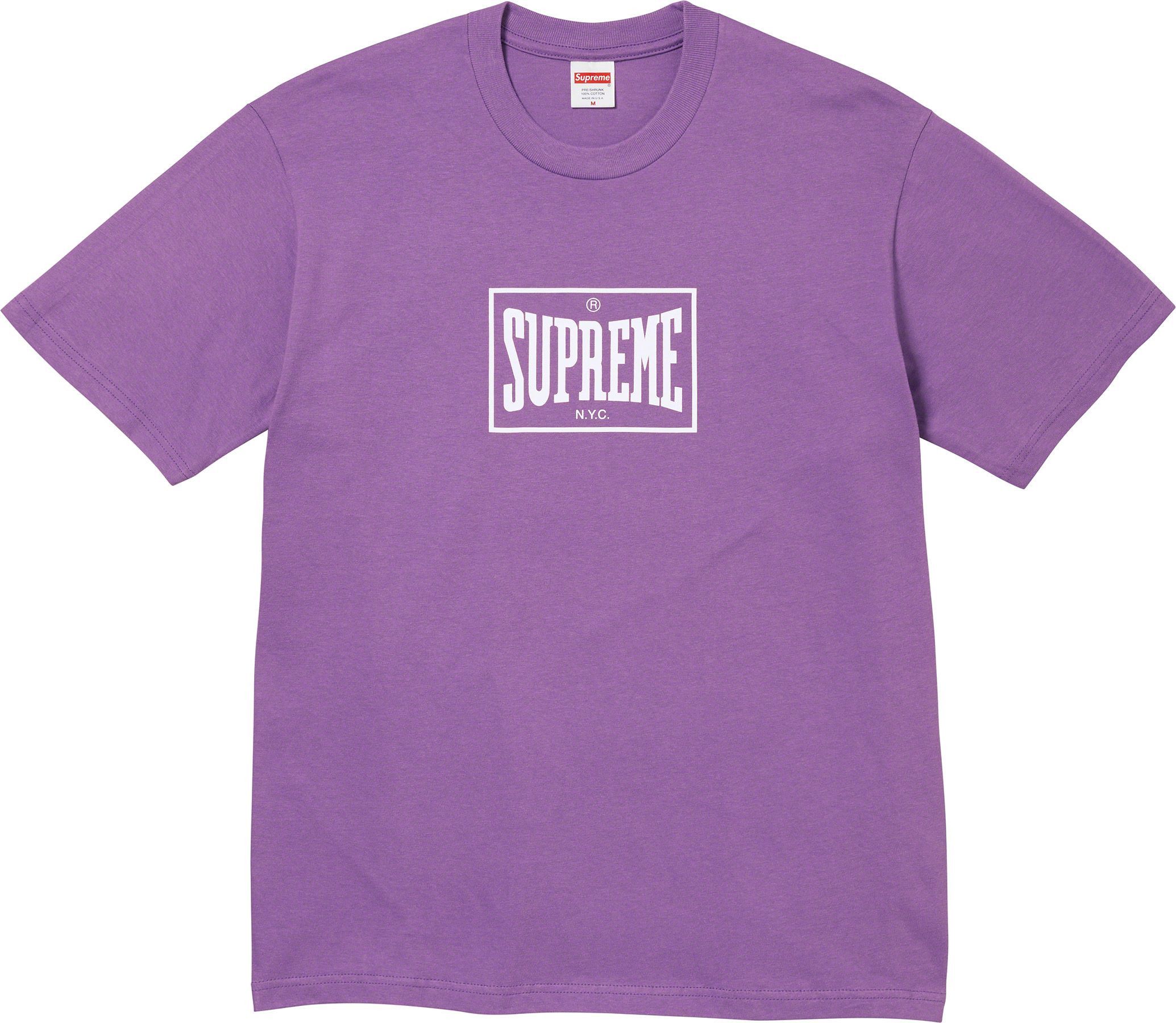 Supreme Warm Up Tee - Purple - XXL - FW23