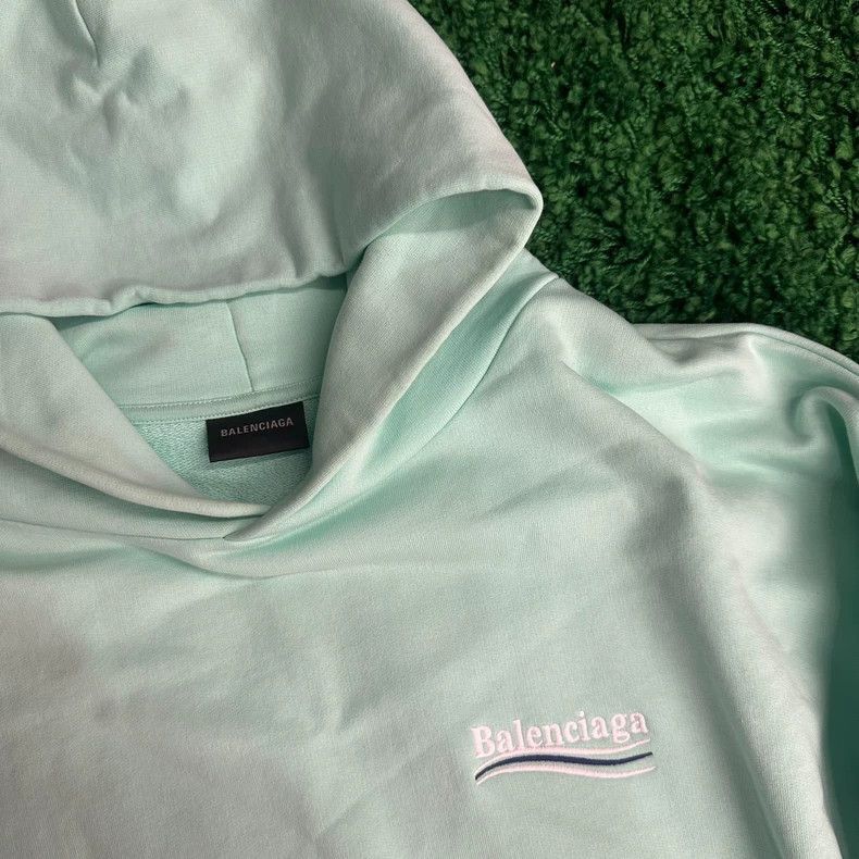 Balenciaga Balenciaga Balenciaga Mint Green Hoodie Size S -2507 Size US S / EU 44-46 / 1 - 3 Thumbnail