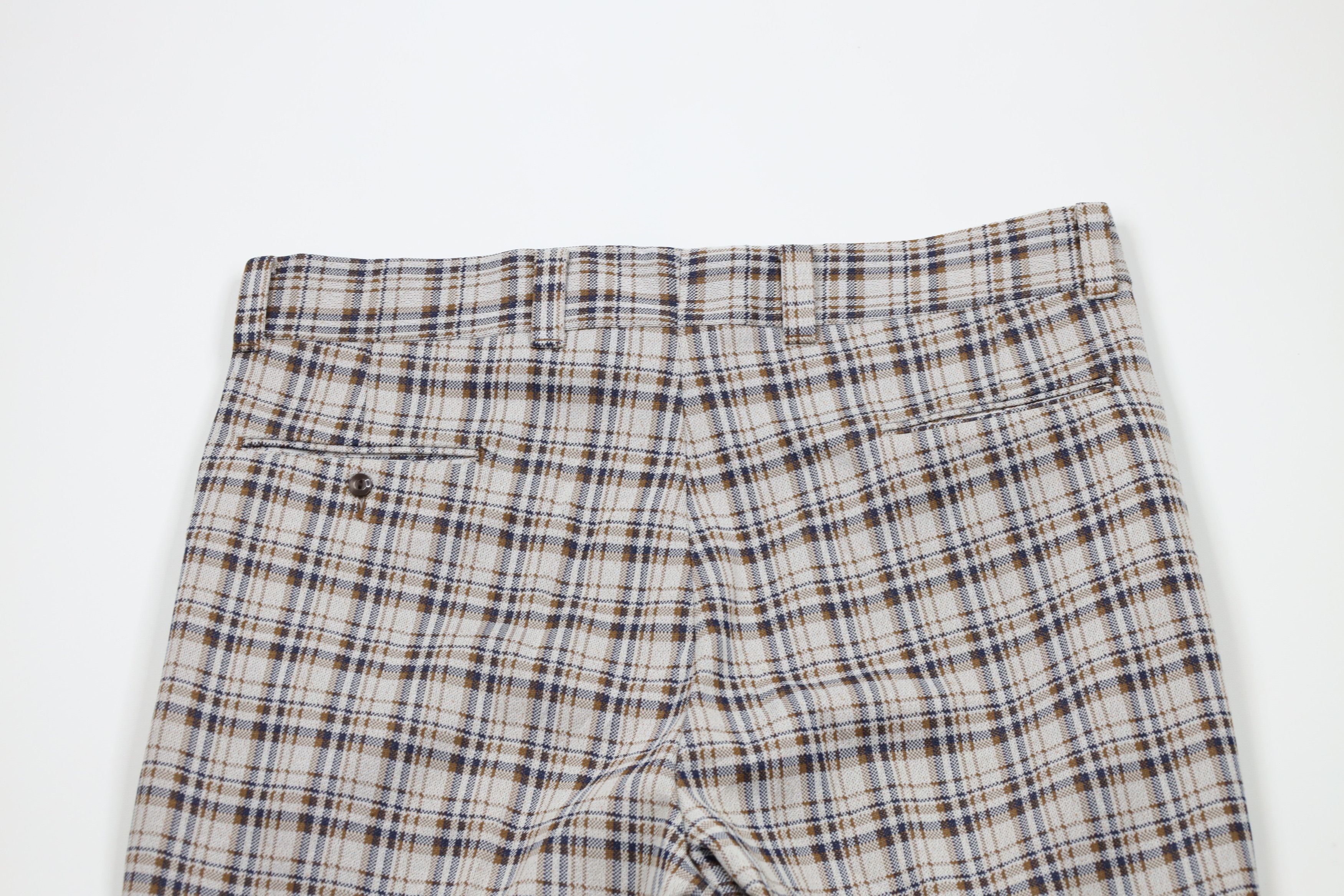Vintage Vintage 60s 70s Streetwear Wide Leg Bell Bottoms Pants Plaid Size US 38 / EU 54 - 11 Thumbnail