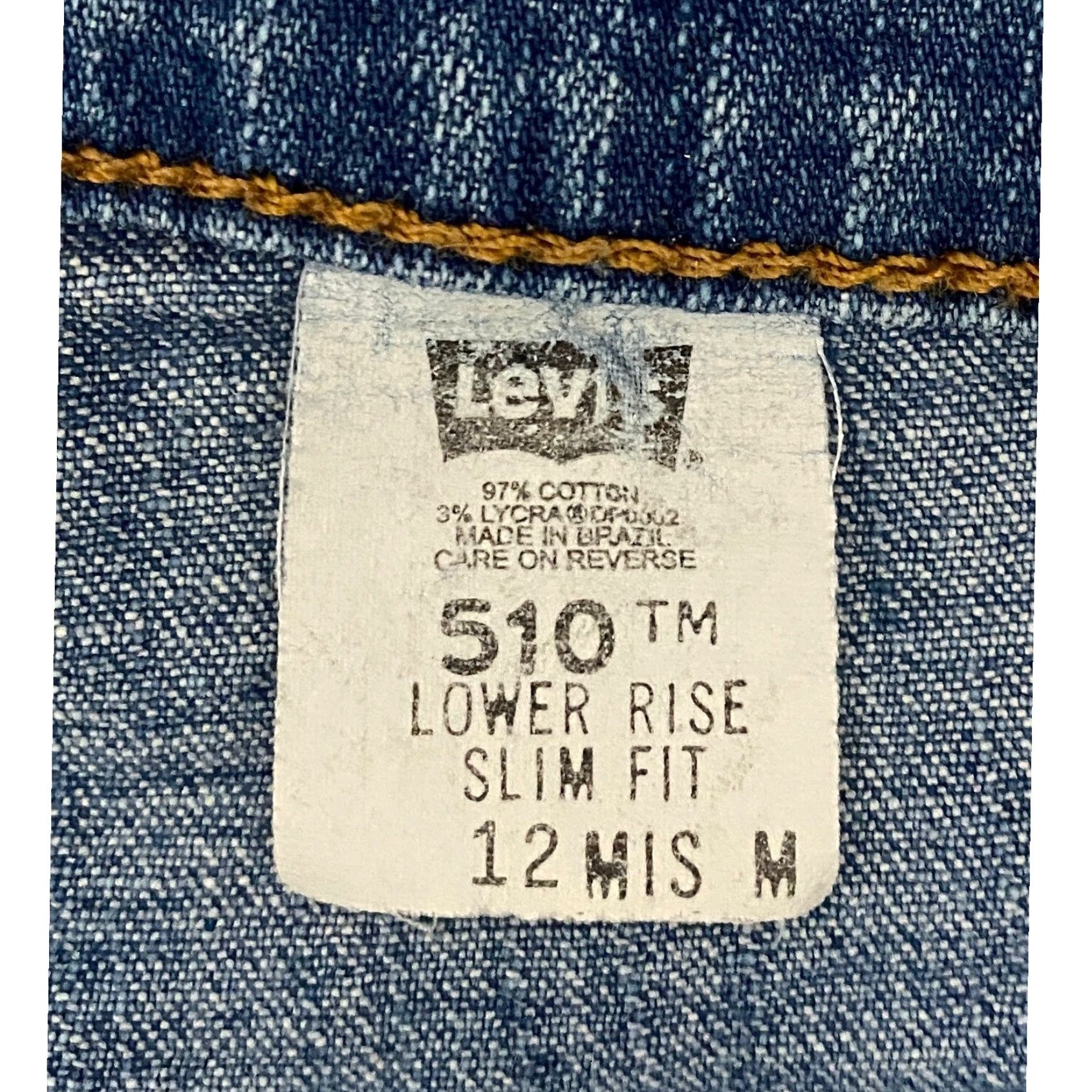Levi's VINTAGE Levi's 510 Jeans Women 12 Misses Medium Blue Denim Slim Fit Jeans Women 12 Blue Denim Slim Fit Size 34" / US 12 / IT 48 - 3 Thumbnail