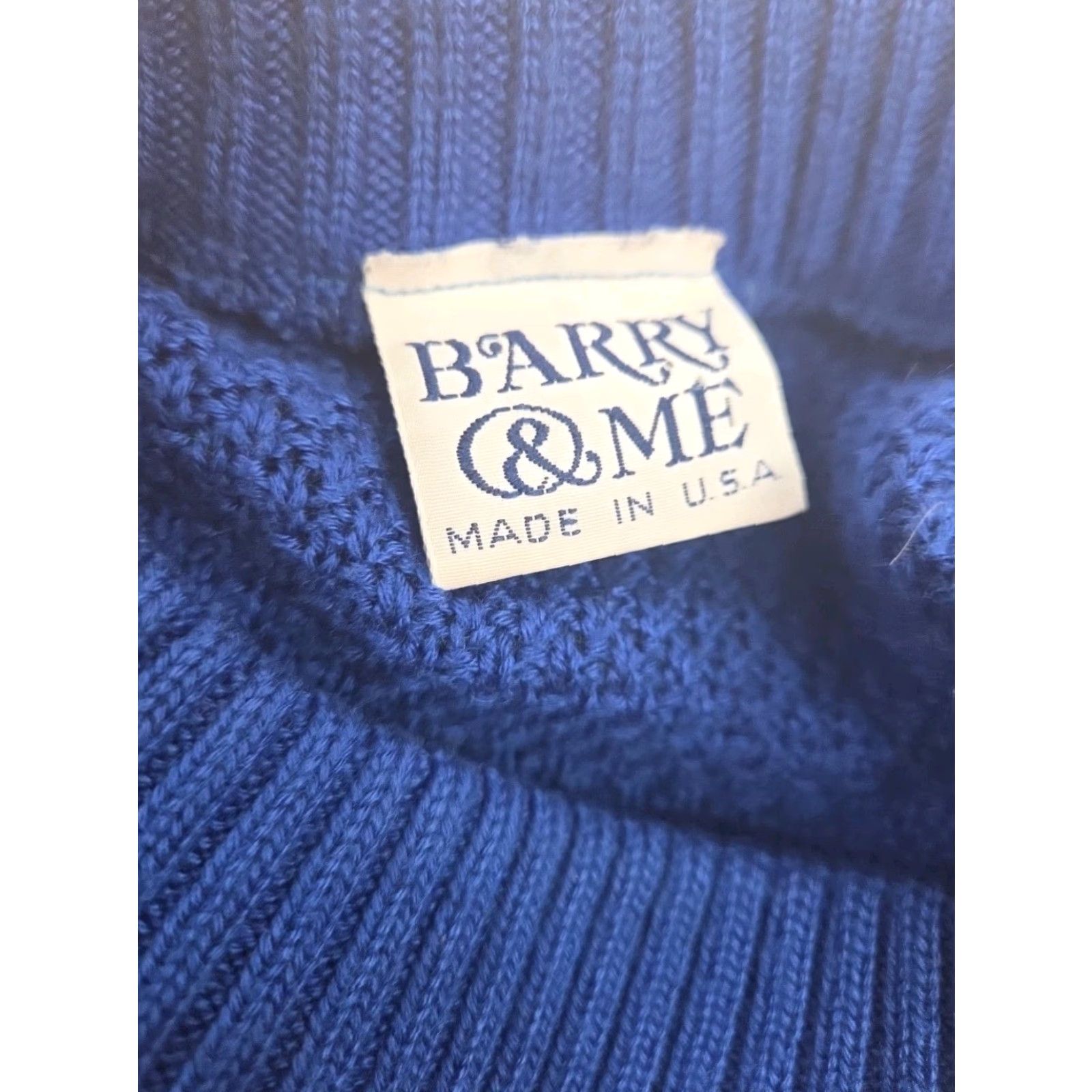 Vintage VINTAGE Cable Knit Sweater Womens Small Blue Short Sleeve Cotton USA Pullover Size S / US 4 / IT 40 - 4 Thumbnail