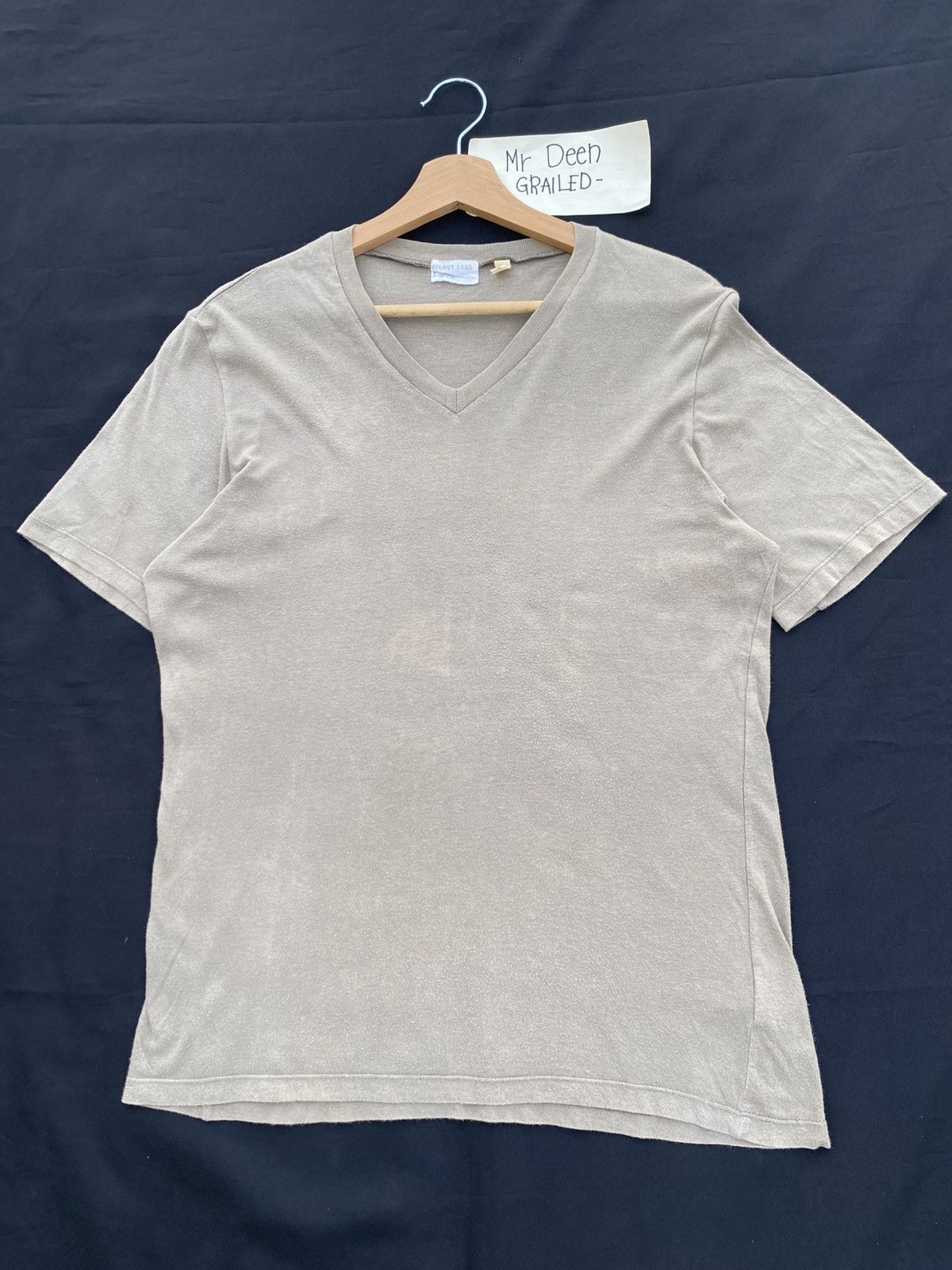 Helmut Lang Rare Vintage Helmut Lang Produced 1998 Brown Plain Tshirt Size US M / EU 48-50 / 2 - 3 Thumbnail
