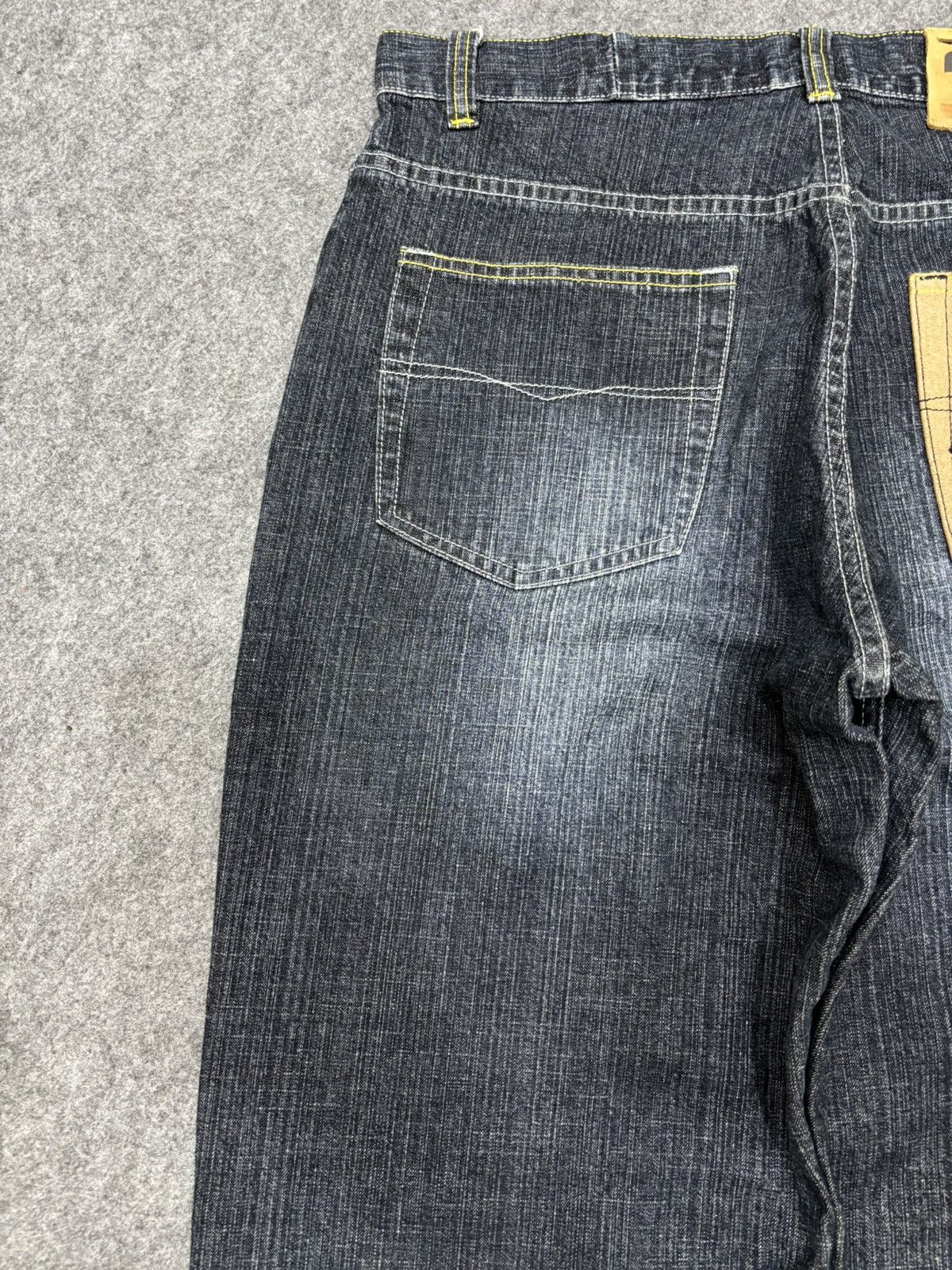Japanese Brand 💥Baggy Patchwork💥Sick Rapper Pepe Patchwork Denim F687 Size US 35 - 14 Thumbnail