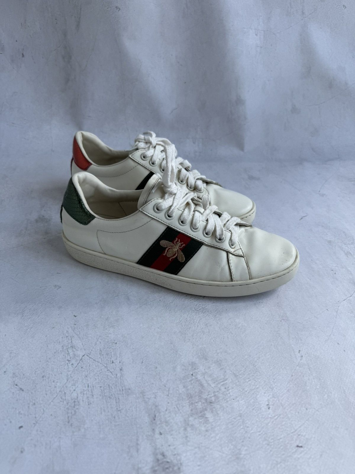 Gucci Gucci Sneakers Shoes White Leather Size US 10 / IT 40 - 6 Thumbnail