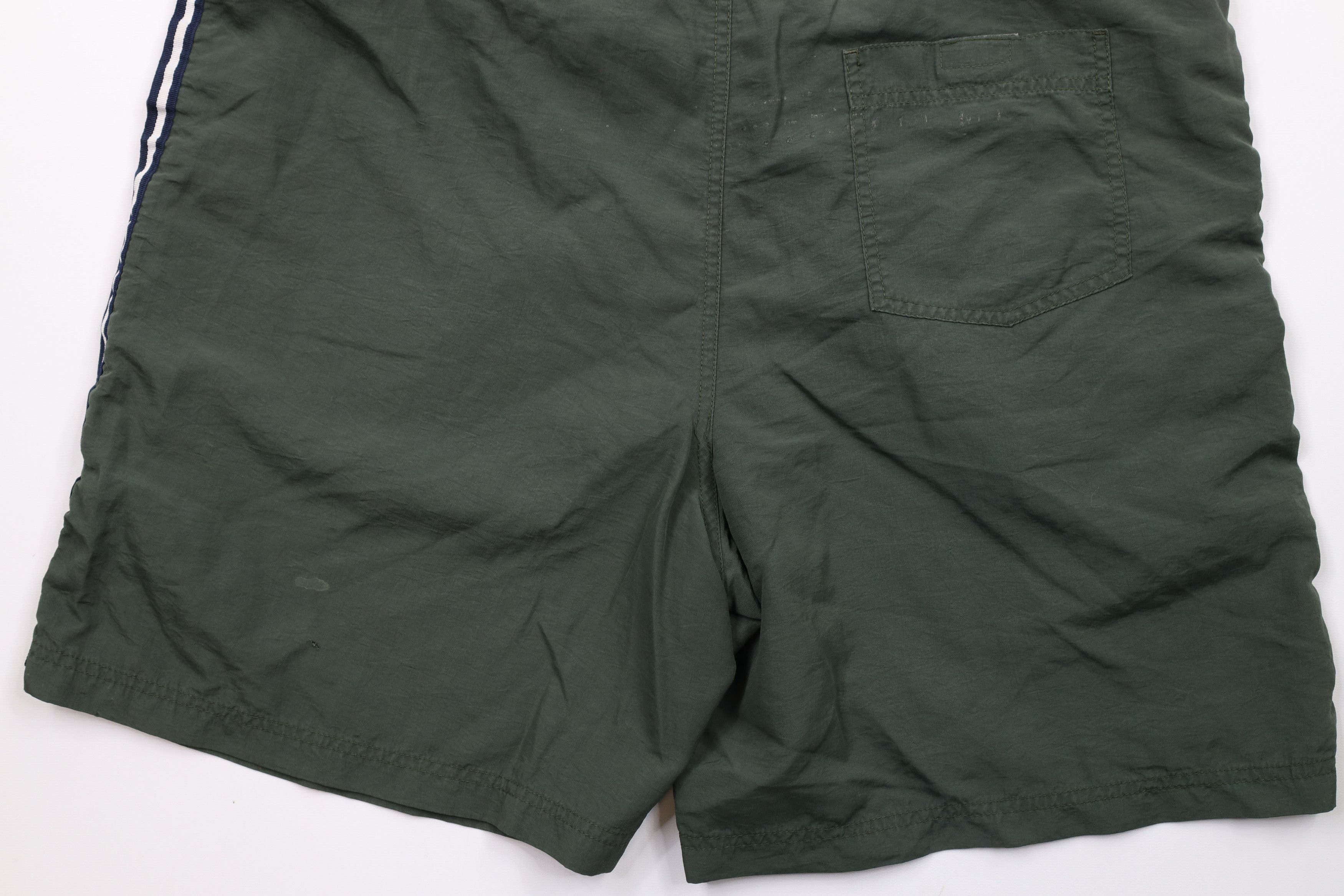 Gap × Vintage Vintage 90s Gap Spell Out Block Letter Lined Shorts Green Size US 34 / EU 50 - 14 Thumbnail