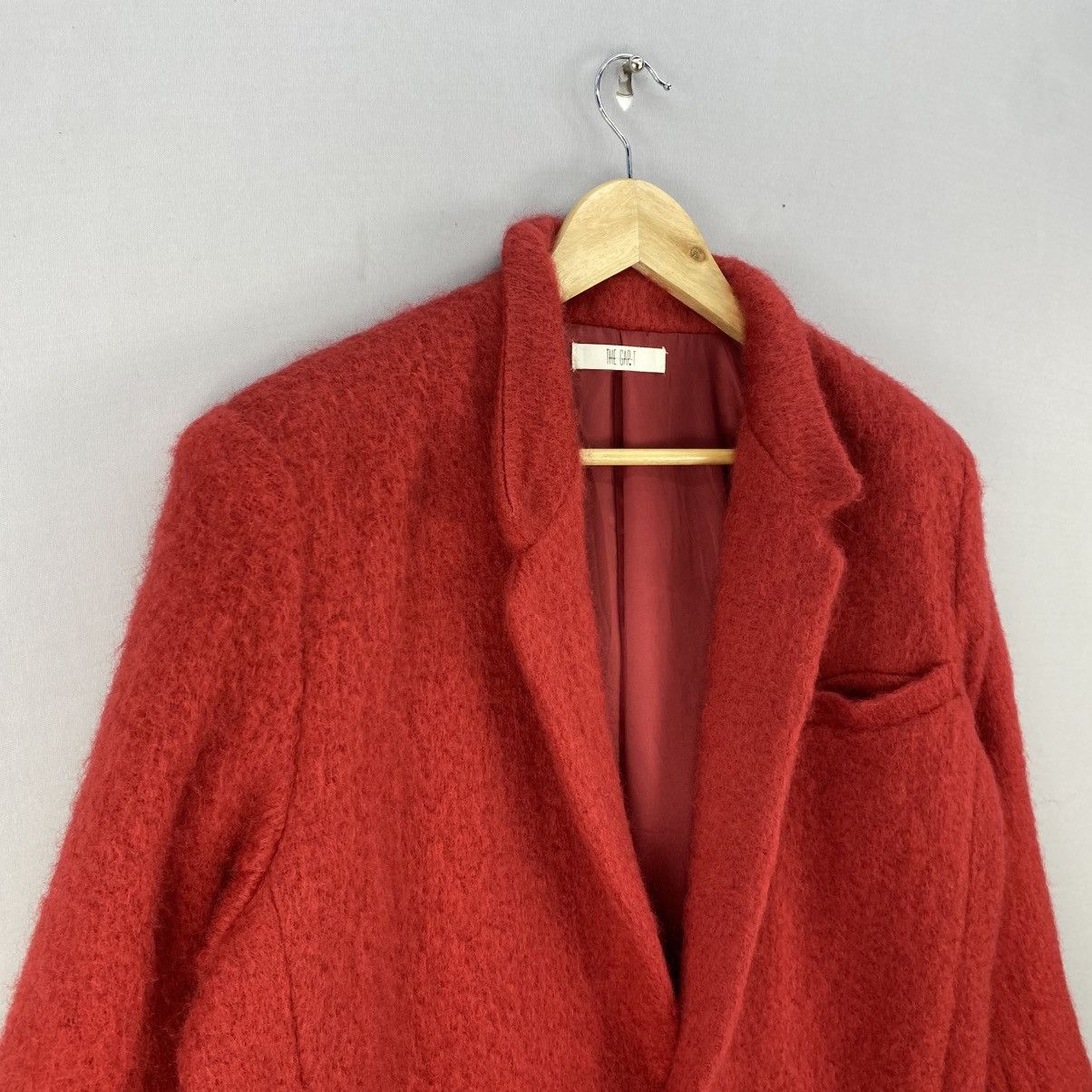 Gap Vintage Mohair Long Coat Jacket Size S / US 4 / IT 40 - 2 Thumbnail