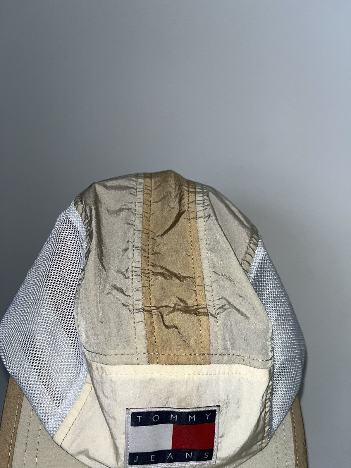 Tommy Jeans 🧢 Tommy Jeans Nylon Tech Cap – Beige / White – OS Size ONE SIZE - 6 Thumbnail