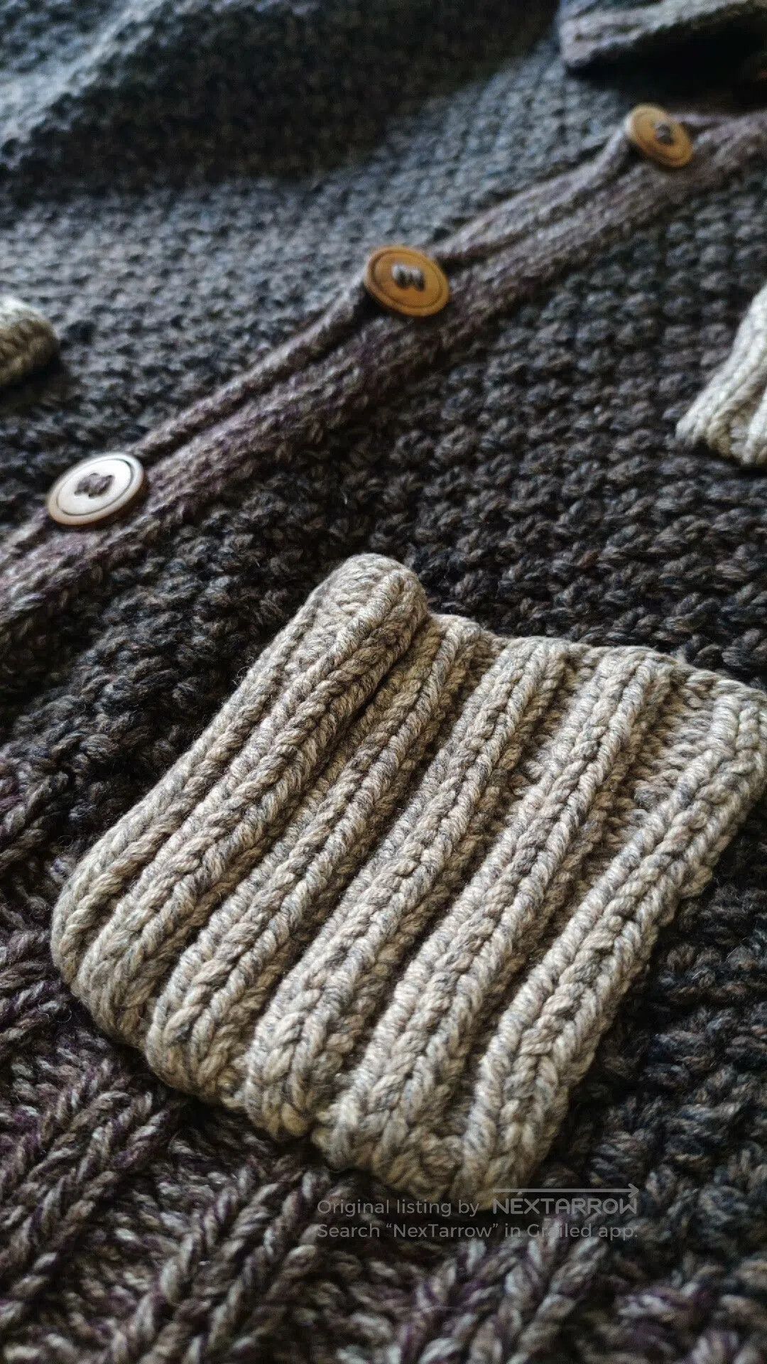 Takahiromiyashita The Soloist. The Soloist Knitted Cardigan in Unique Fabric. Size US S / EU 44-46 / 1 - 5 Thumbnail