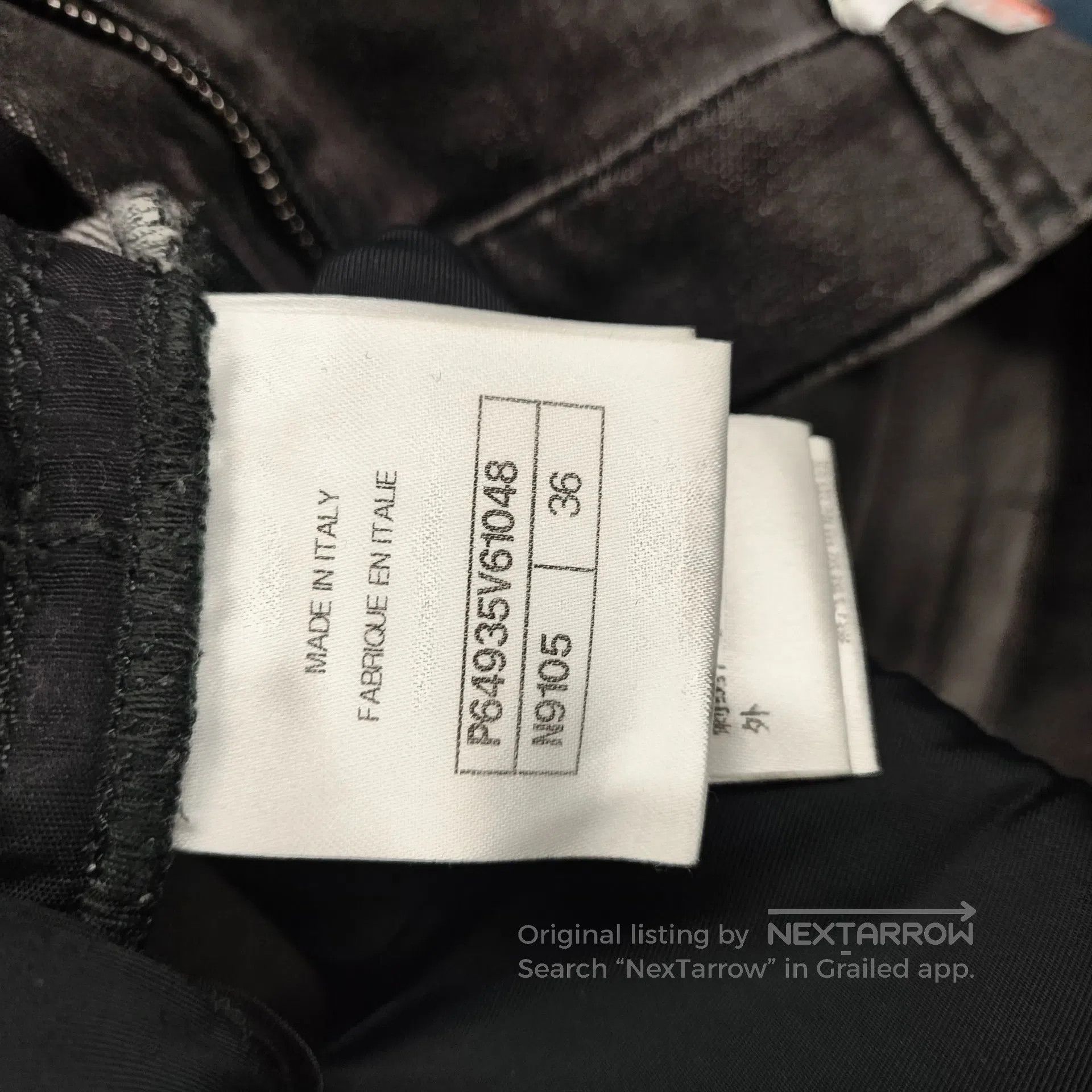 Chanel Chanel Black Large Double C Logo Long Pencil Pants| Size 35" - 9 Thumbnail