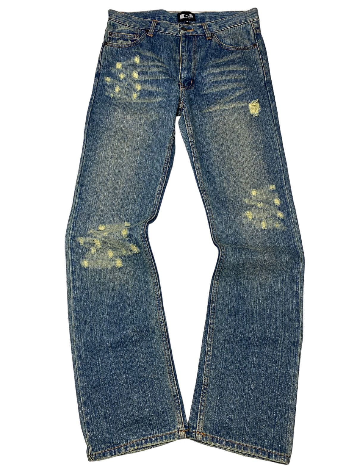 2000's Nylaus Mudwash Sewn Bootcut Jeans