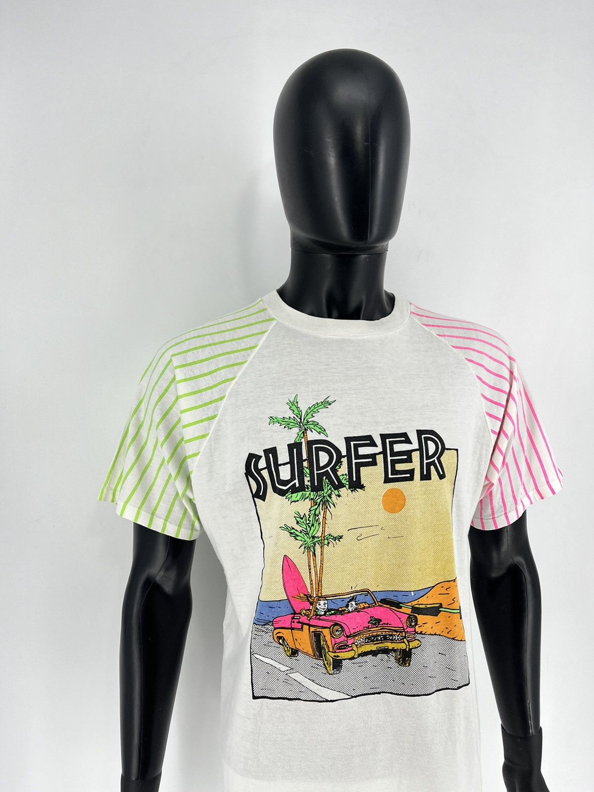 Vintage Vintage 90s Rare Crazy Surfer Skater Style Boot Tee M Size US M / EU 48-50 / 2 - 3 Thumbnail
