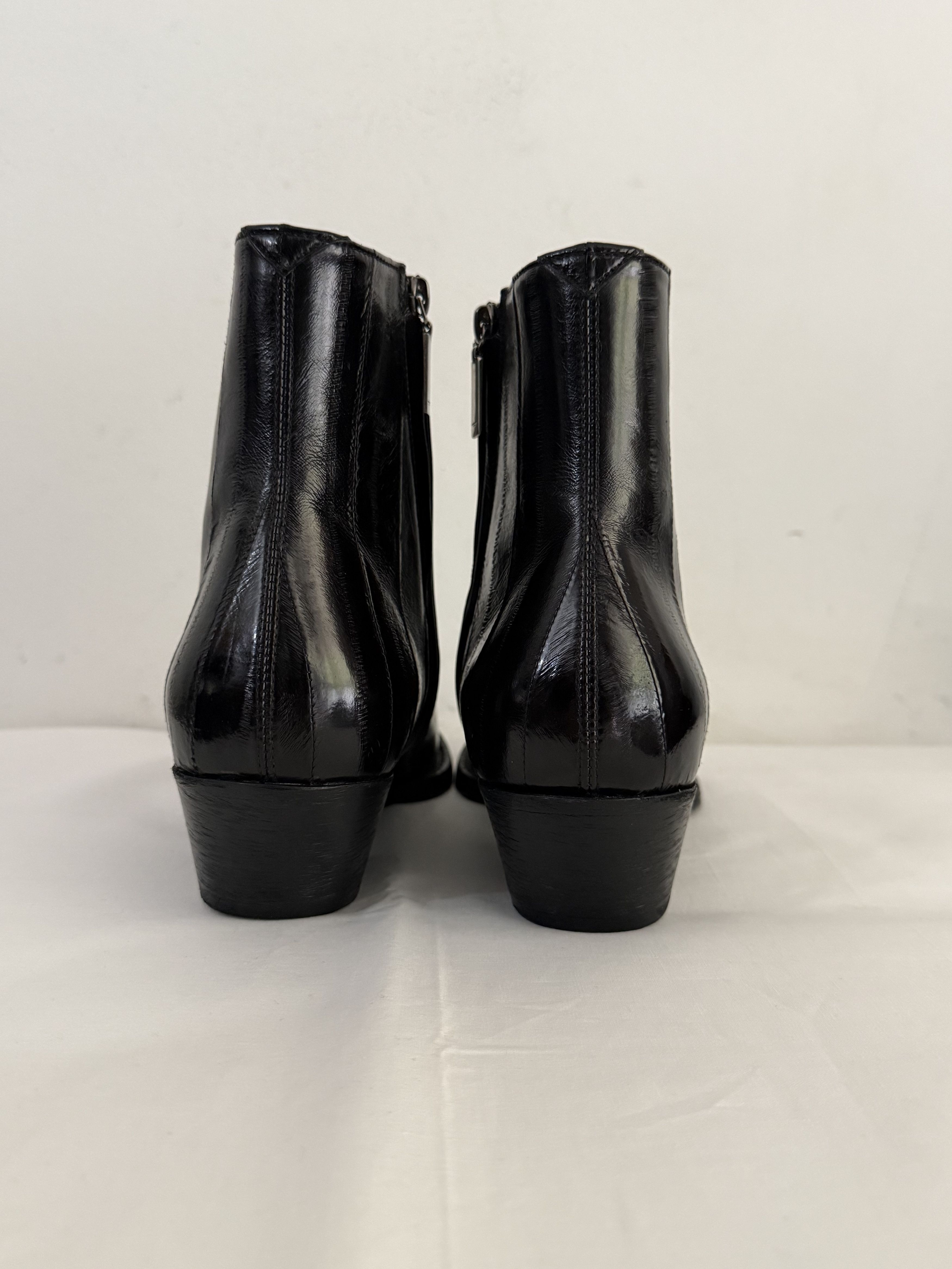 Saint Laurent Paris Genuine Eel Skin Lukas Zip Boots Size US 9.5 / EU 42-43 - 7 Thumbnail