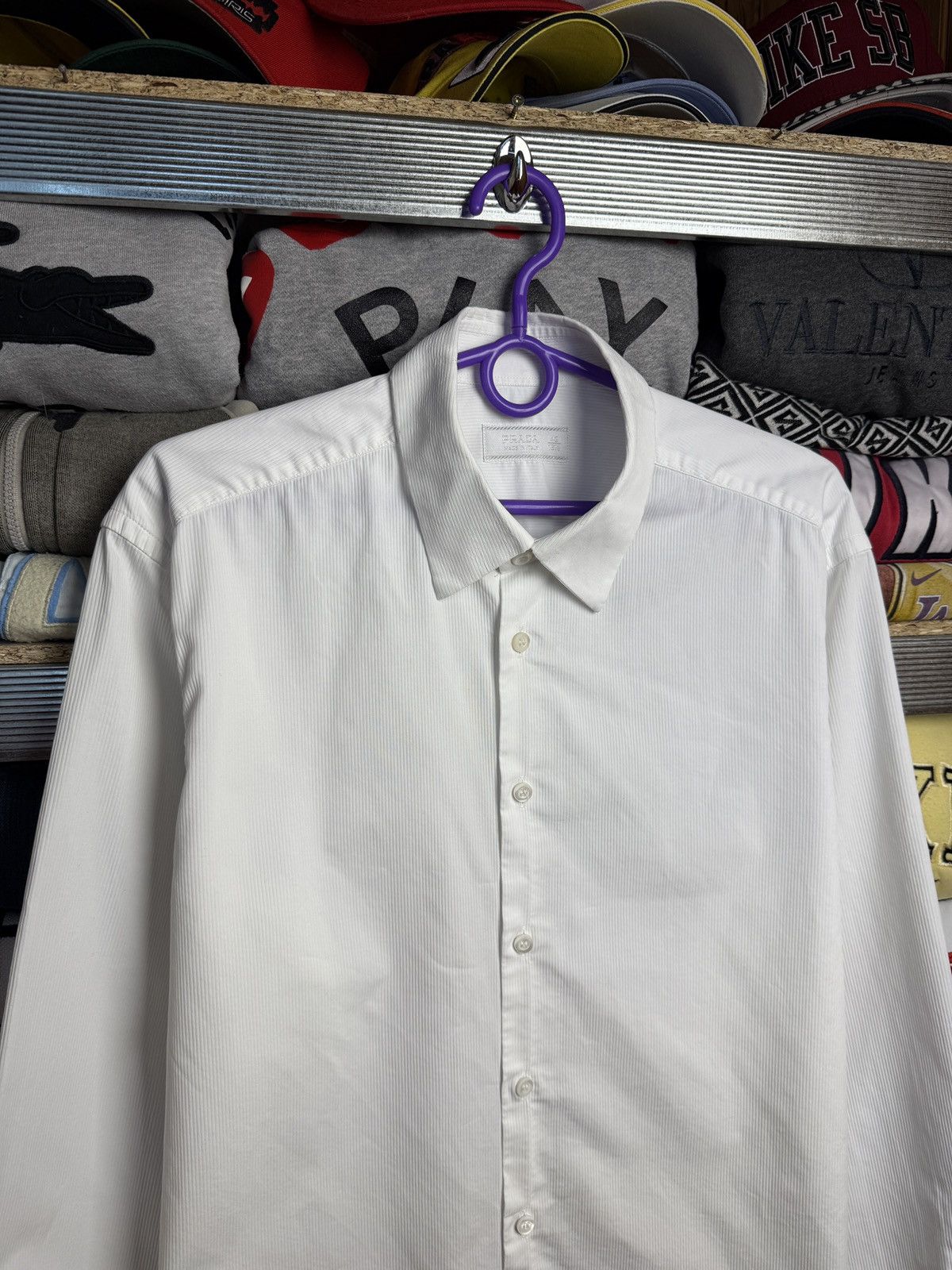 Prada Prada white Shirt Luxury Size US L / EU 52-54 / 3 - 3 Thumbnail