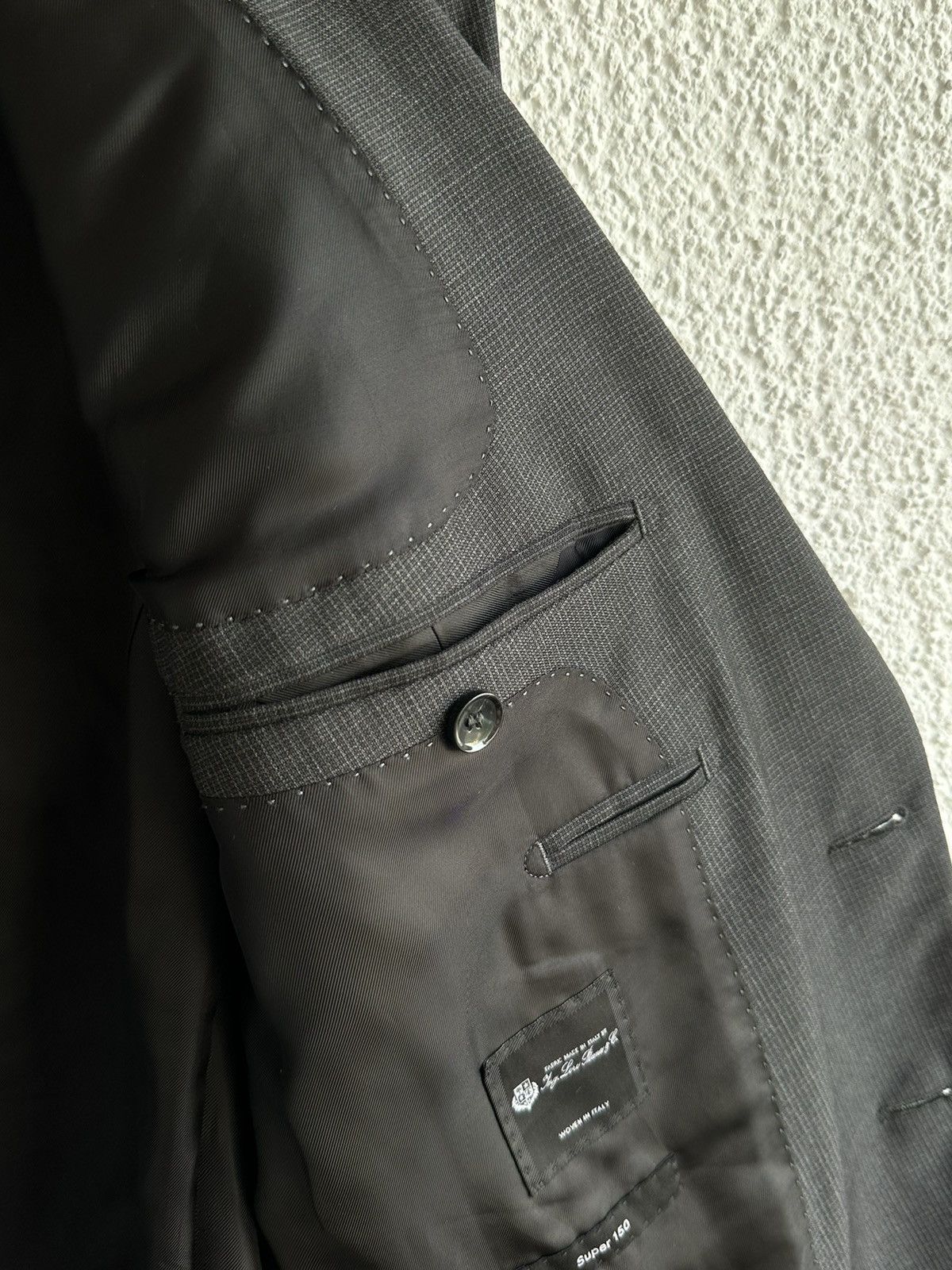 Hugo Boss Hugo Boss x Loro Piana Suit Blazer & Trousers Super 150 Wool Size 40R - 11 Thumbnail
