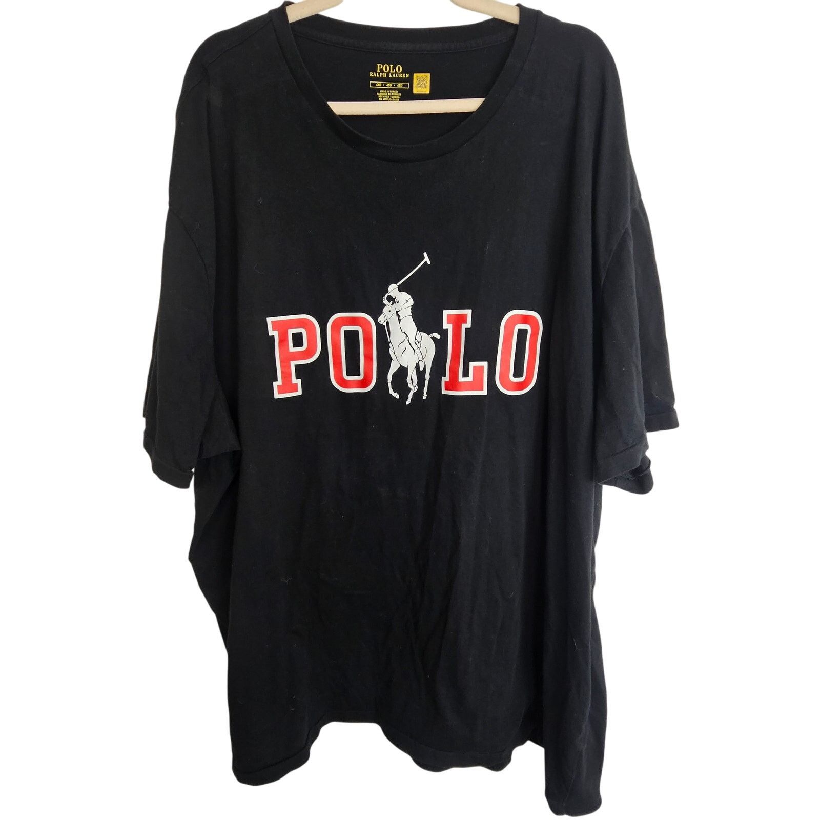 Polo Ralph Lauren Polo Ralph Lauren Mens T-Shirt Big Pony Logo Size 4XB Black Size US XXL / EU 58 / 5 - 1 Thumbnail