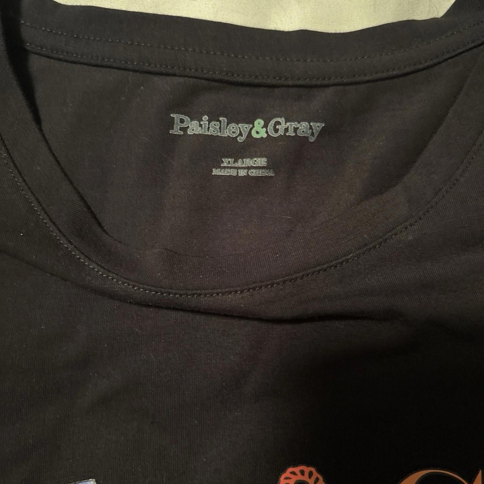 Other Paisley & Gray XL Multi-color Ampersand Logo Black T-shirt Size US XL / EU 56 / 4 - 3 Thumbnail